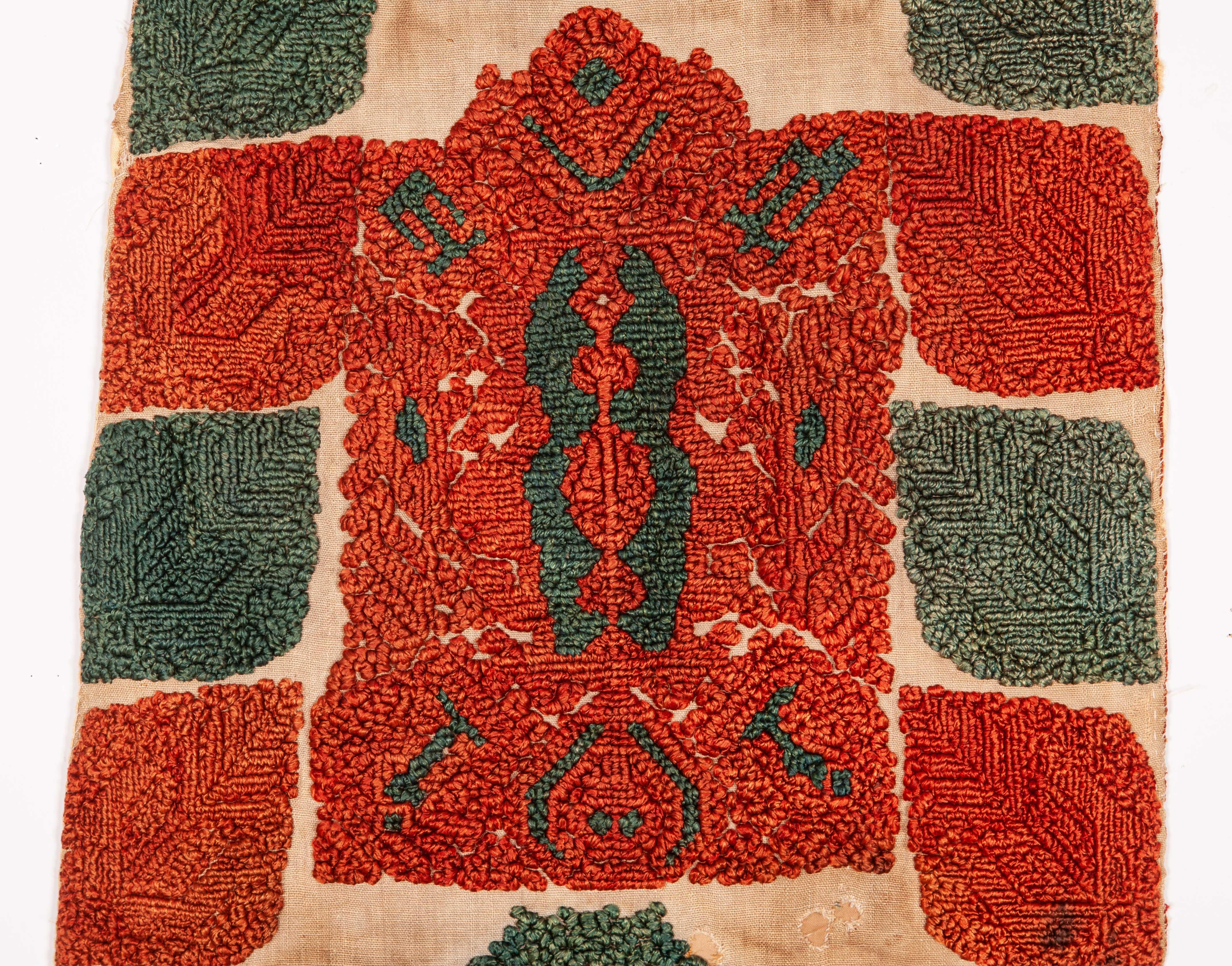 Embroidered Antique Greek Embroidery from Rhodes, 18th Century