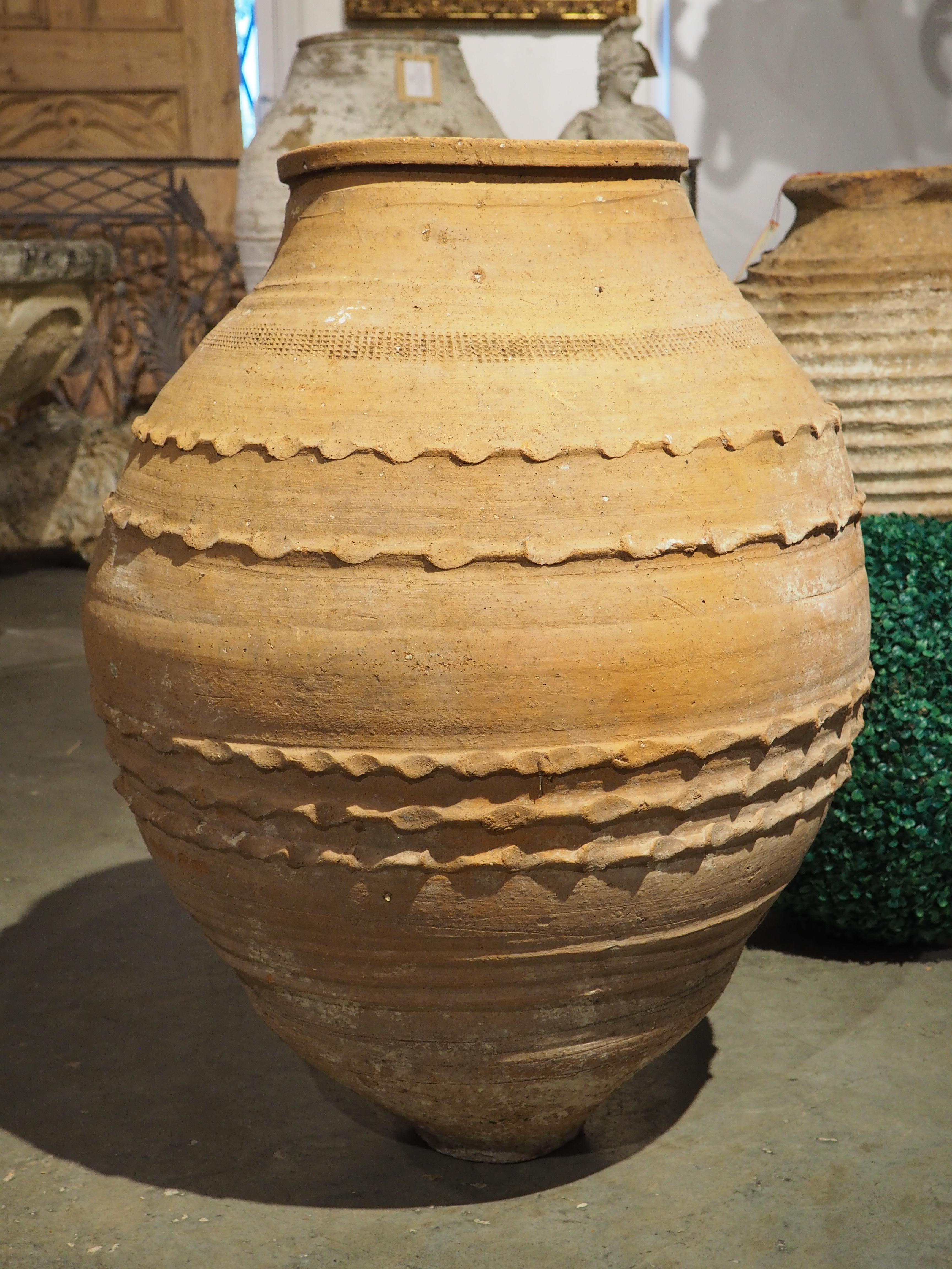 Antique Greek Grains or Olive Oil Pot, 19th Century In Good Condition For Sale In Dallas, TX