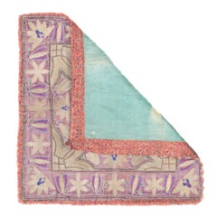 Antique Greek Island Textile Rug 2'2'' x 2'2''