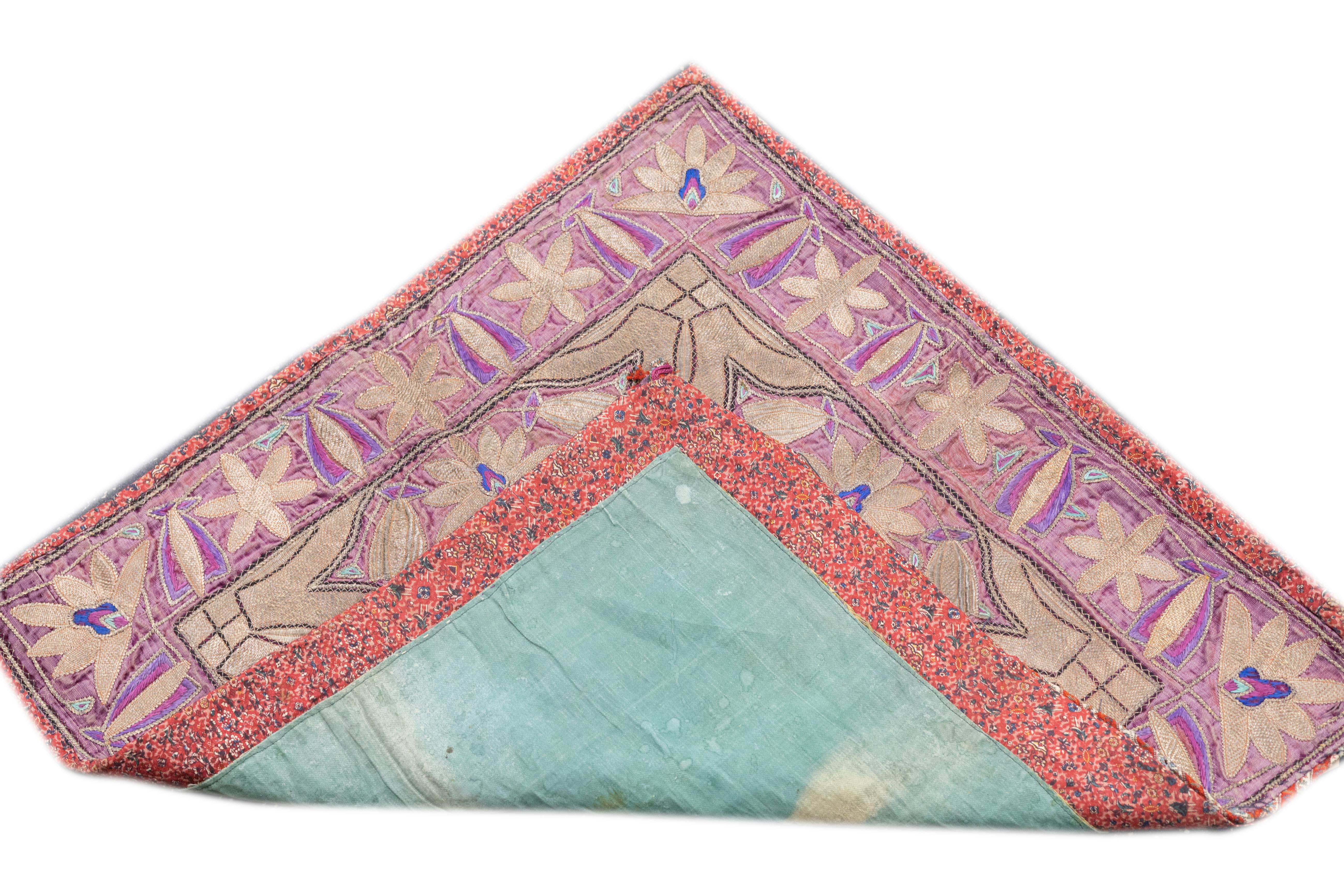 Annodato a mano Tappeto tessile antico Greek Island 2'2'' x 2'2'' in vendita