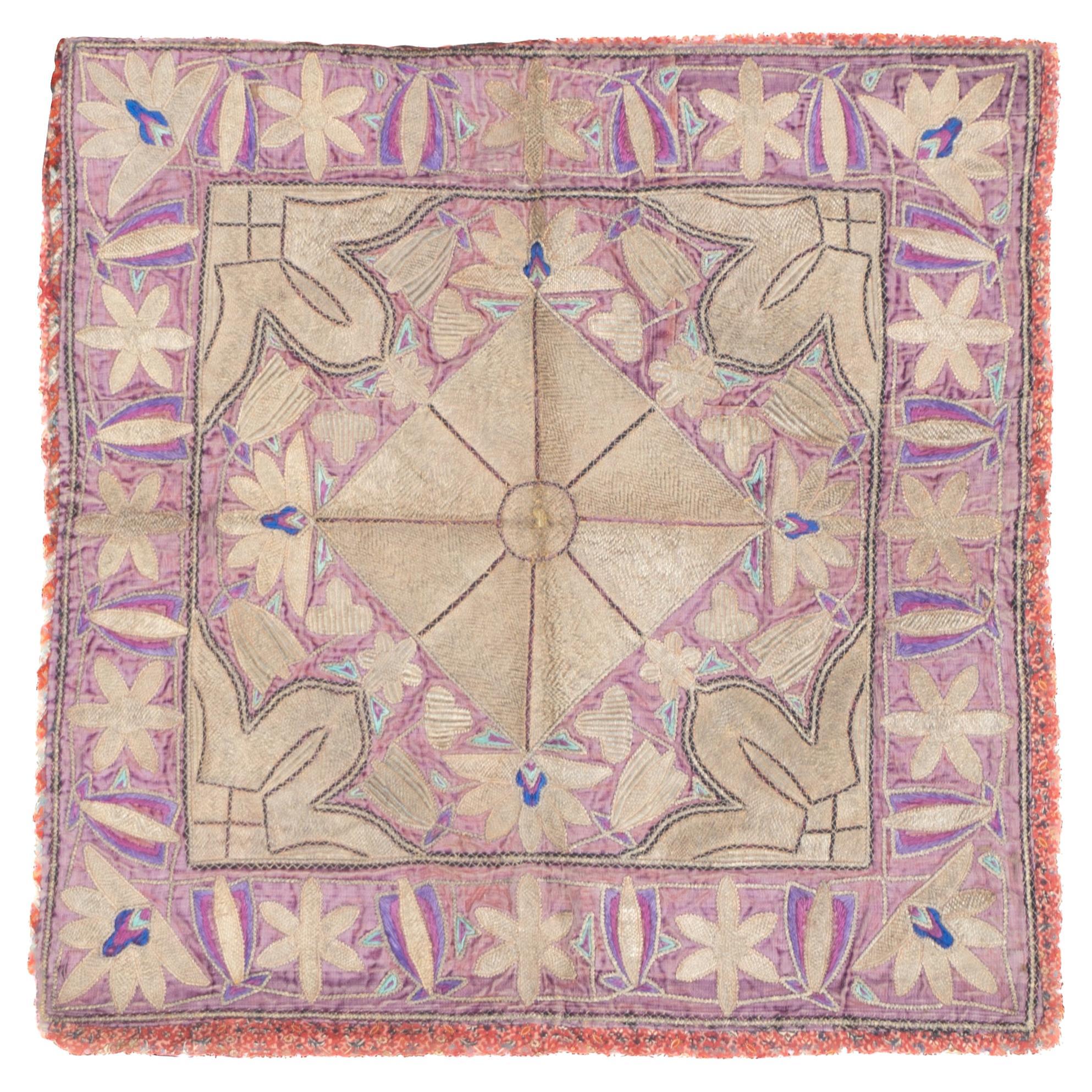 Alfombra Textil Antigua Isla Griega 2'2'' x 2'2''