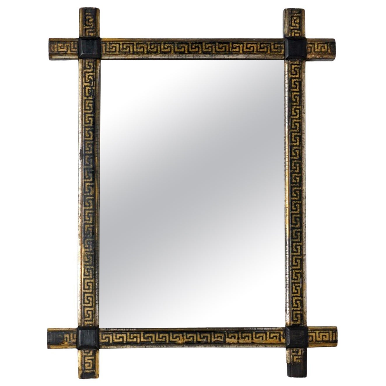 Antique Greek Key Oxford Frame Mirror