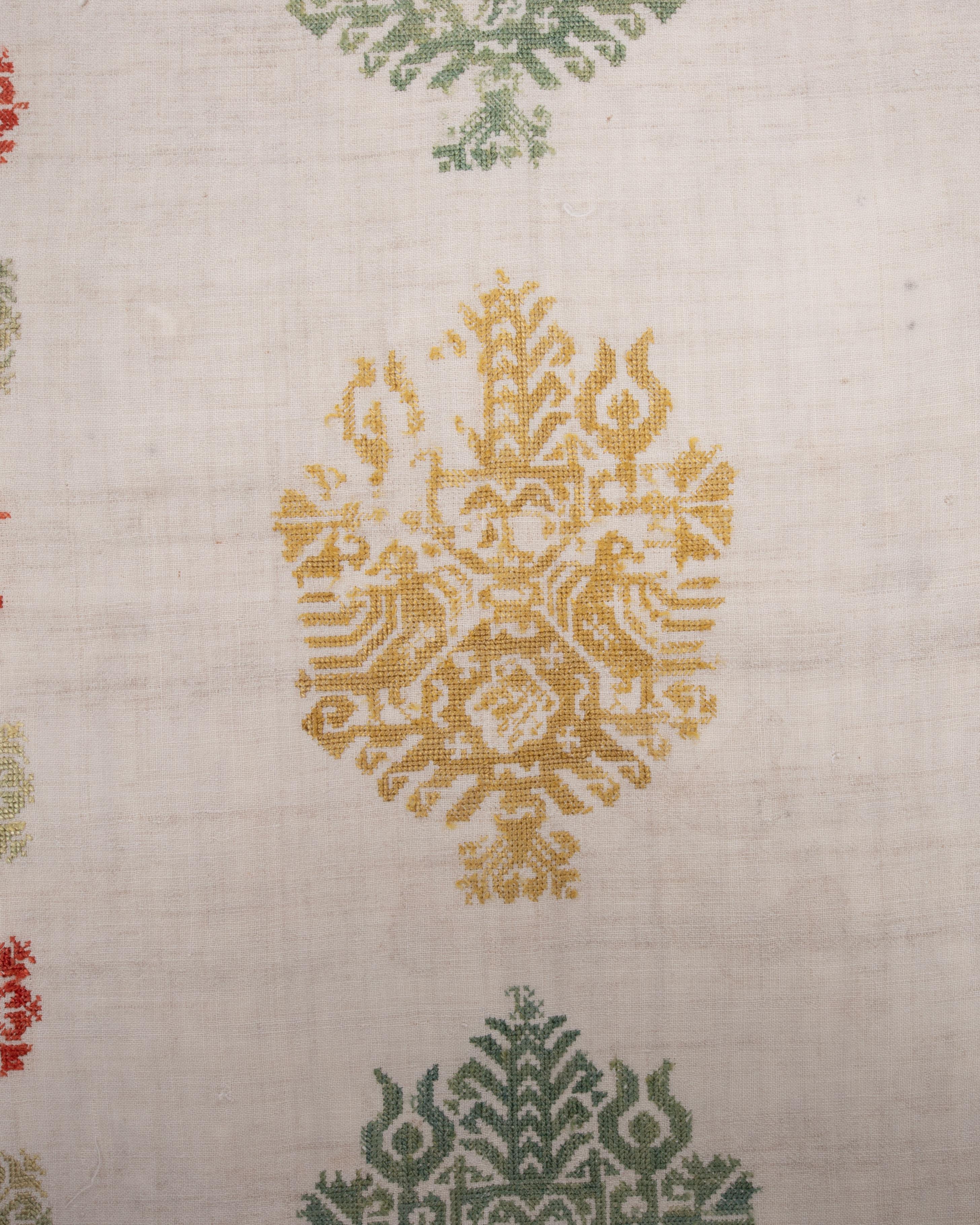 Ancienne broderie grecque de l'île de Kos - 19ème siècle Bon état - En vente à Istanbul, TR