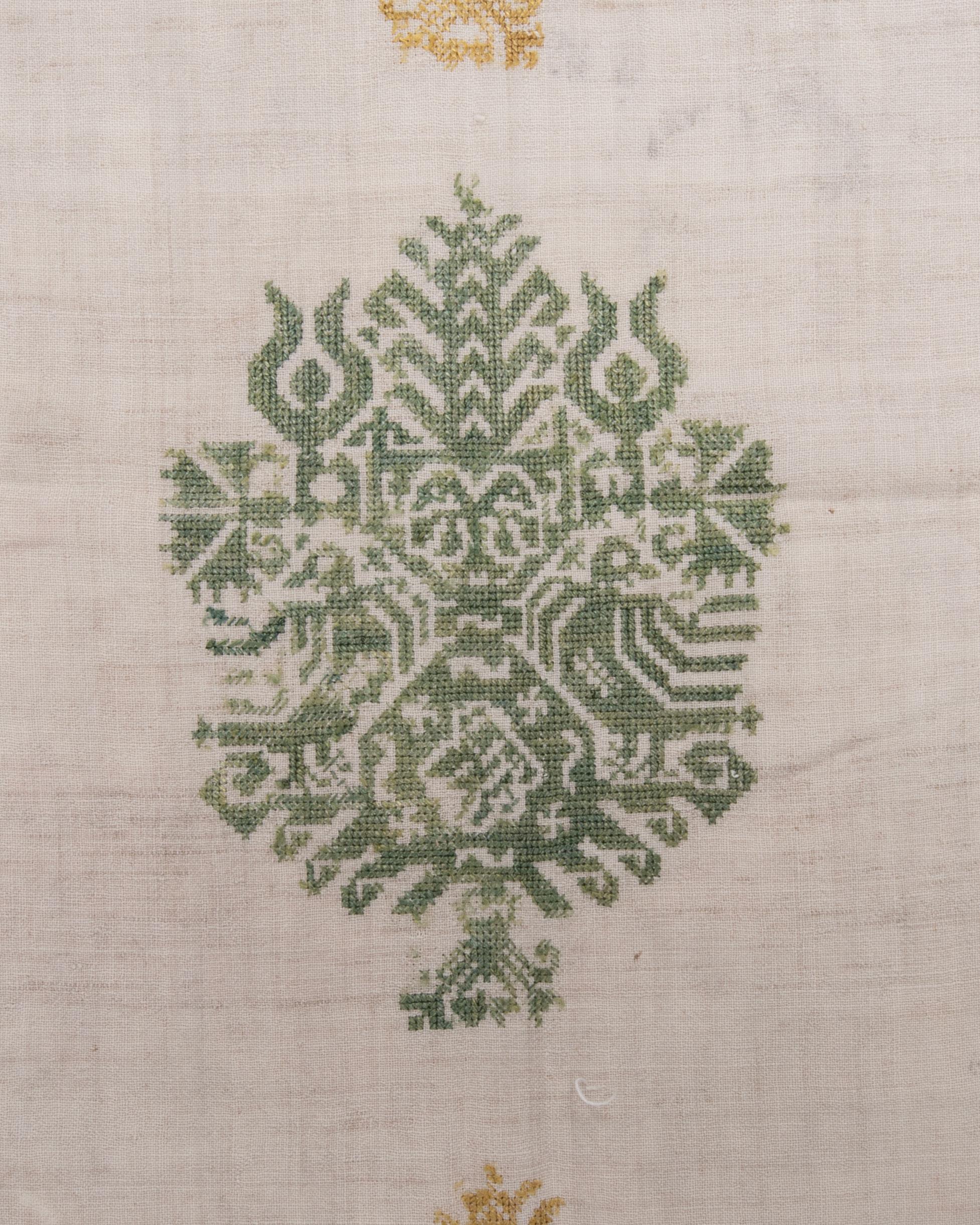 XIXe siècle Ancienne broderie grecque de l'île de Kos - 19ème siècle en vente