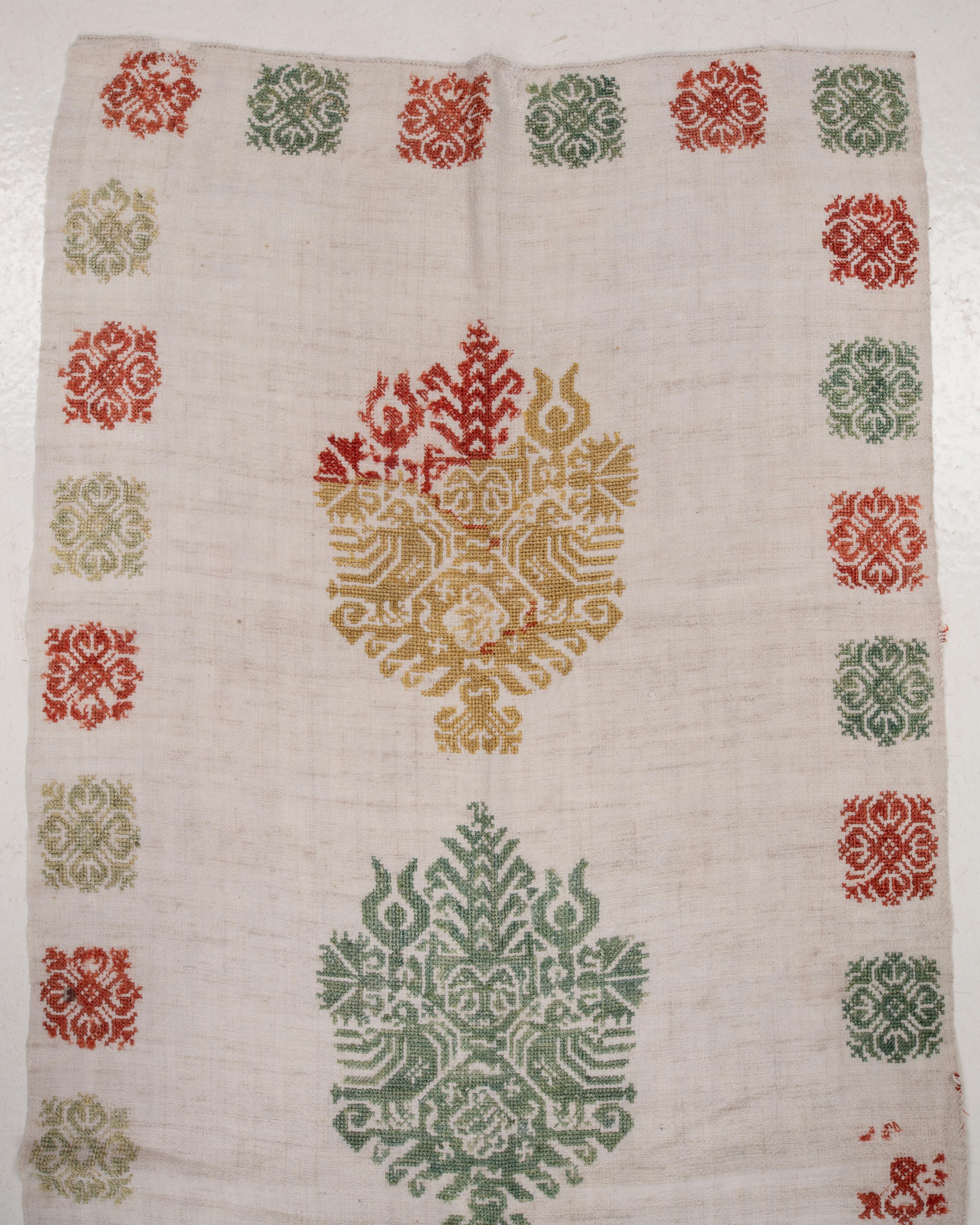 Ancienne broderie grecque de l'île de Kos - 19ème siècle en vente 1