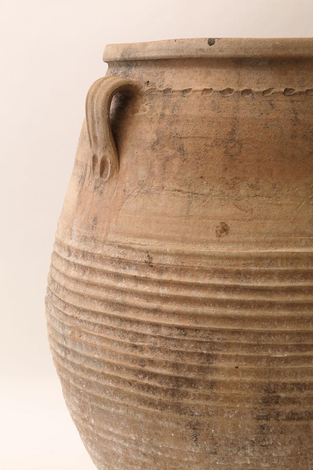 Hand-Crafted Antique Greek Olive Jar