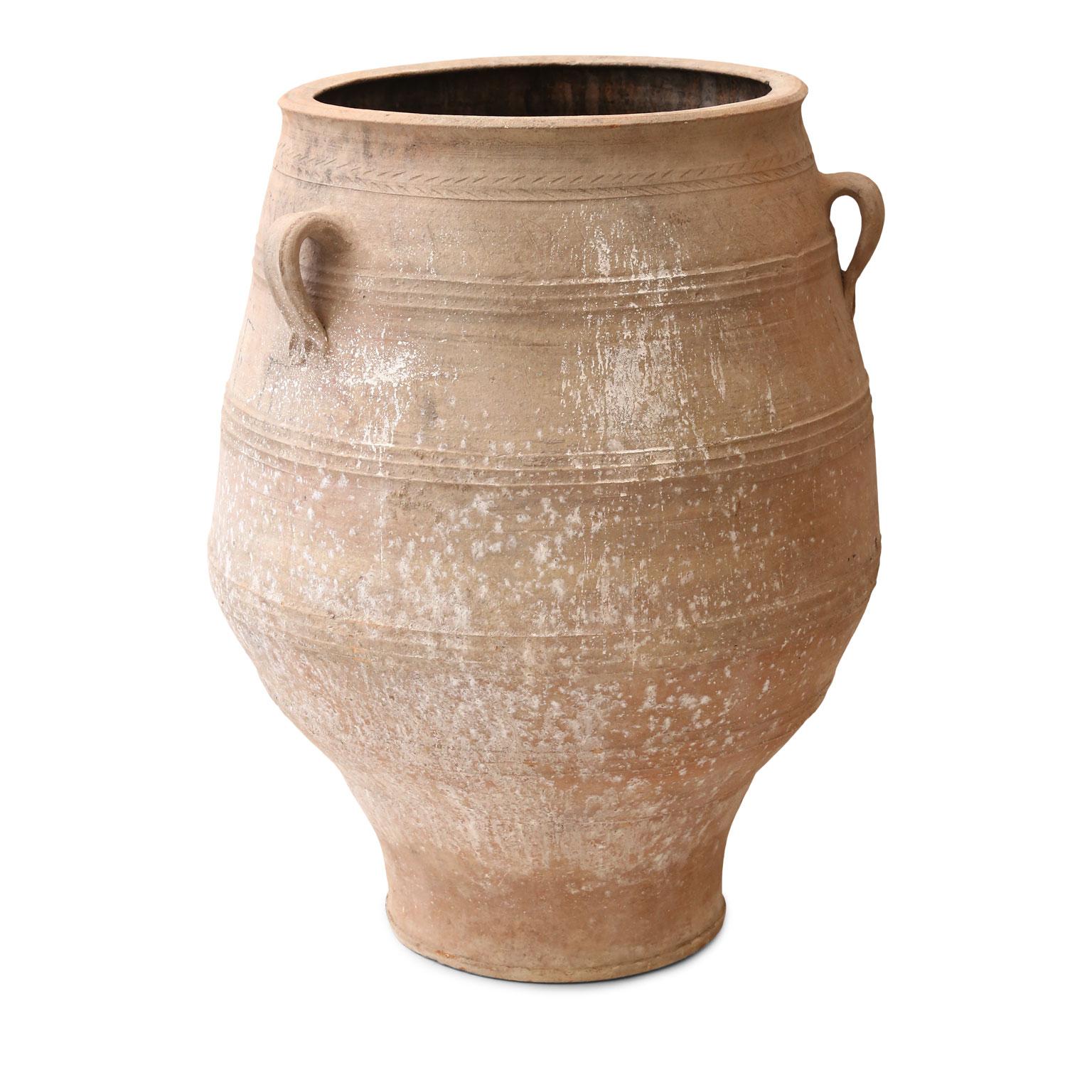 20th Century Antique Greek Terracotta Olive Jar