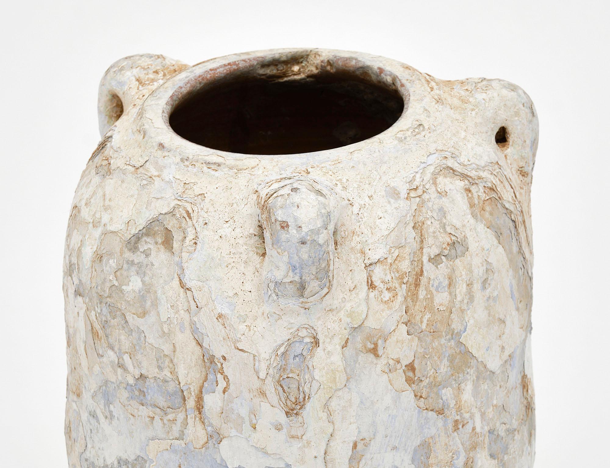 Antique Greek Style Biot Pot In Good Condition In Austin, TX