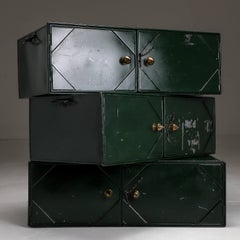 Antique Green Deed Cabinets - 7 Available