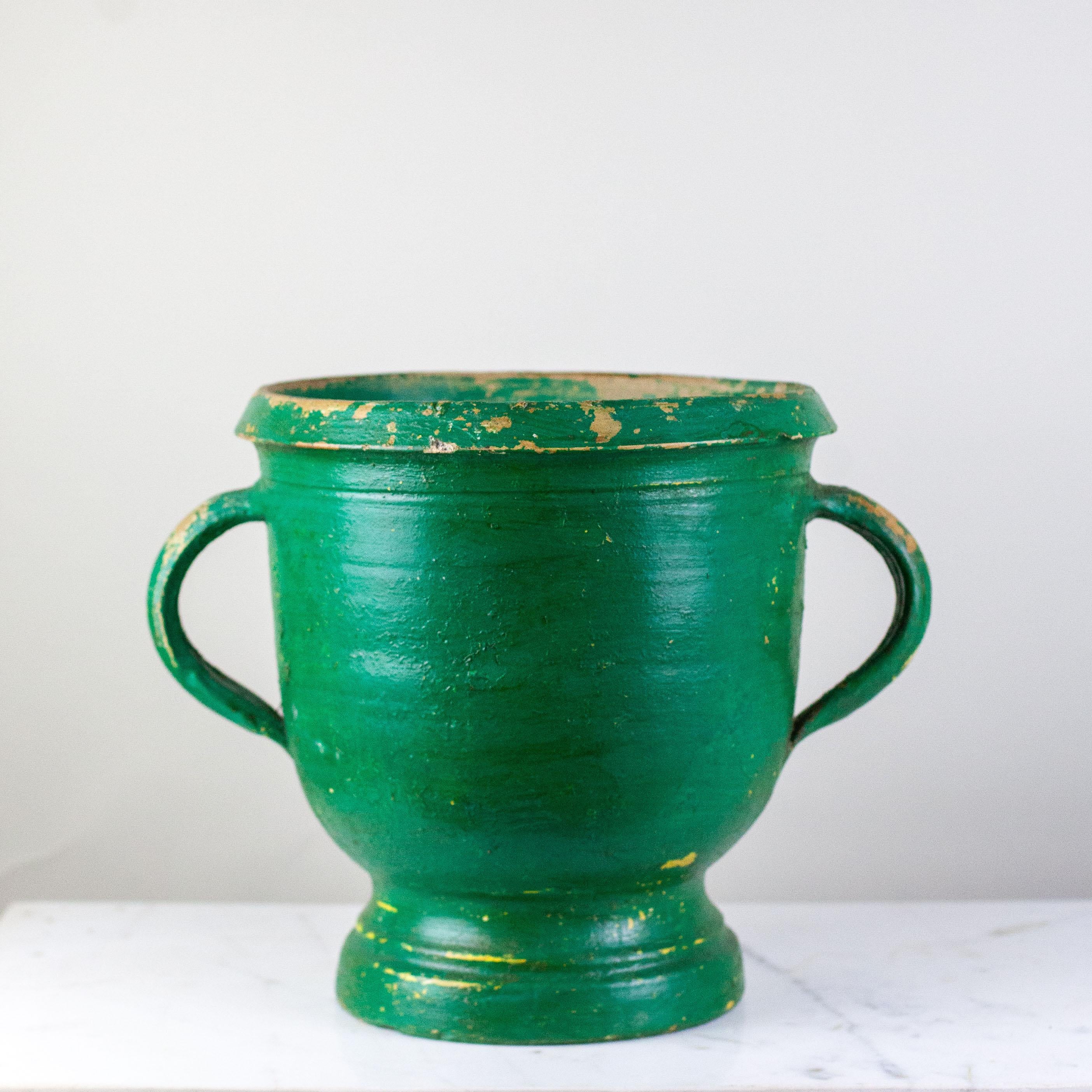 Antique Green French Urn For Sale 2