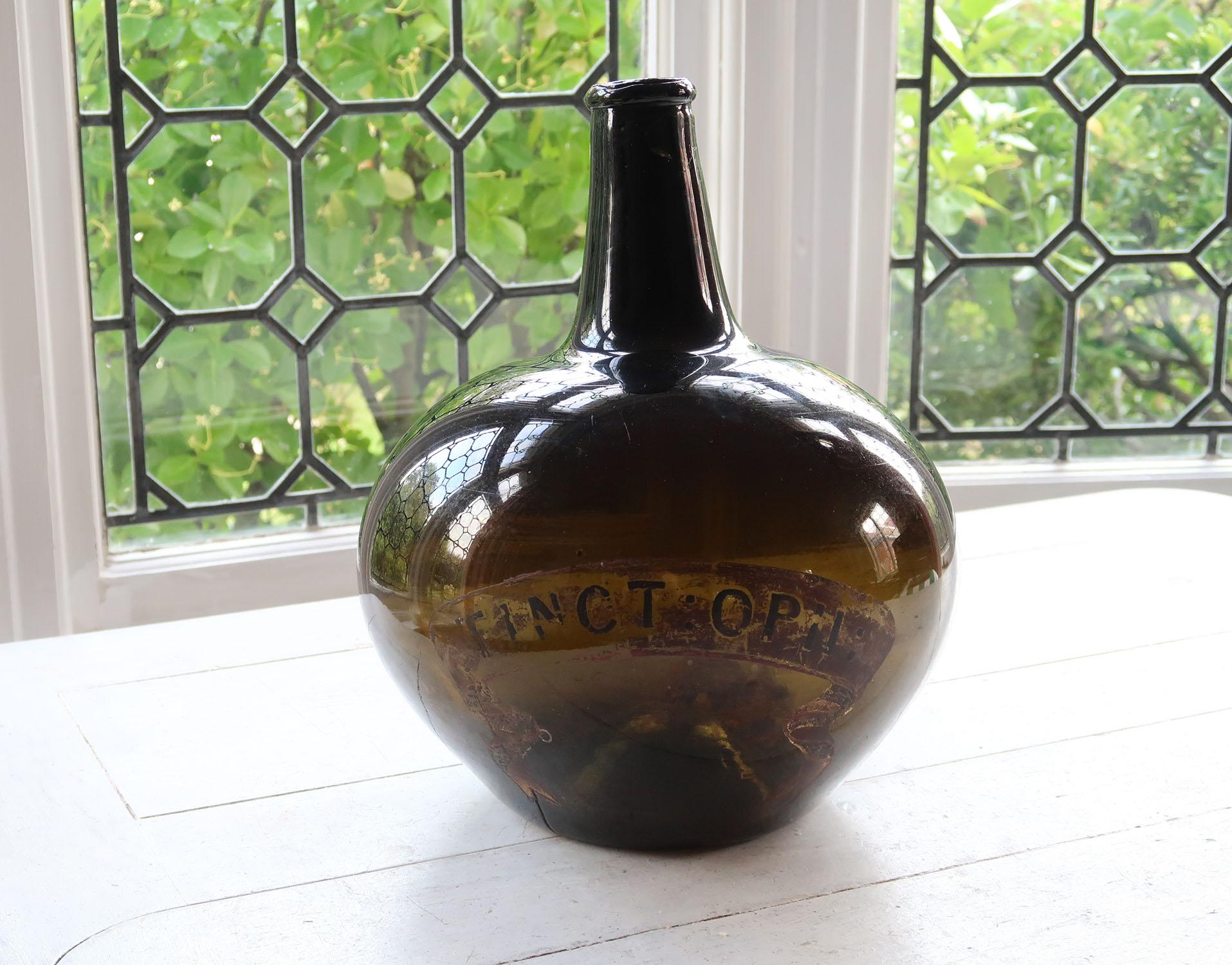 old english glass bottle