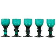 Antique Green Glasses