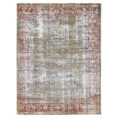 Antique Green Mahal Wool Rug 8'10''x11'6''