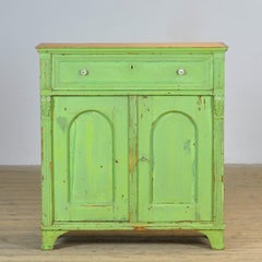 Antique green pine sideboard, circa 1910