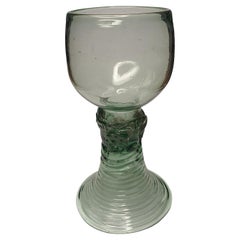 Antique Green Rummer Wine Drinking Glass 18th Century