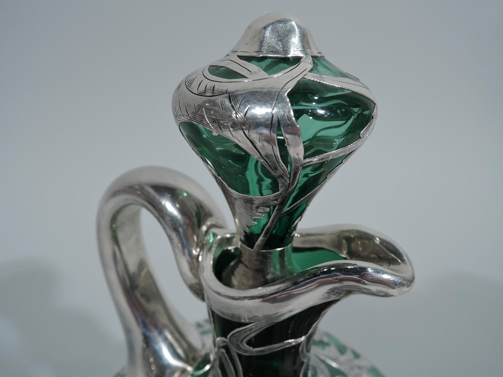 silver overlay decanter