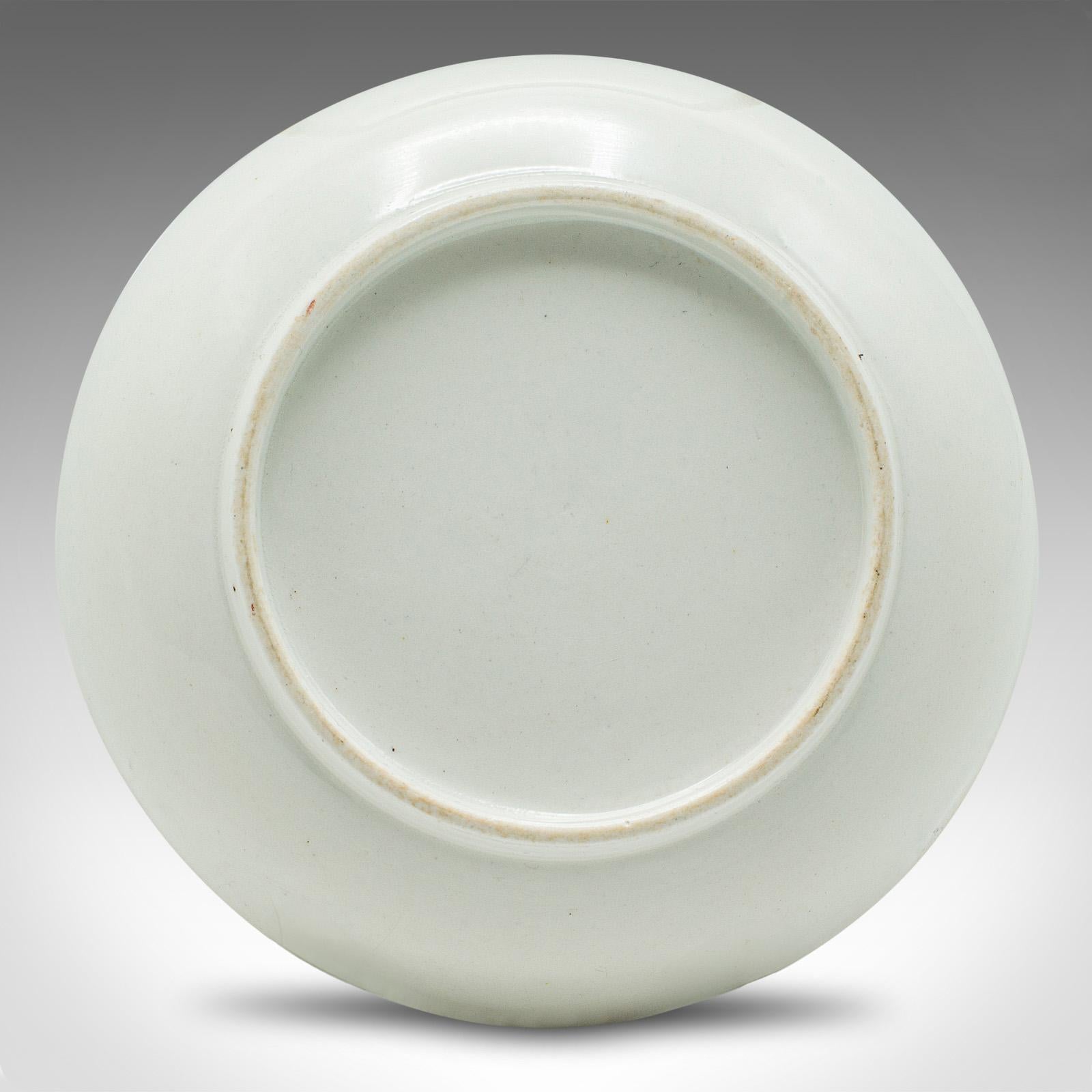 Duo de boissons à thé vertes anciennes japonaise, céramique, tasse et soucoupe, victorienne, 1900 en vente 2