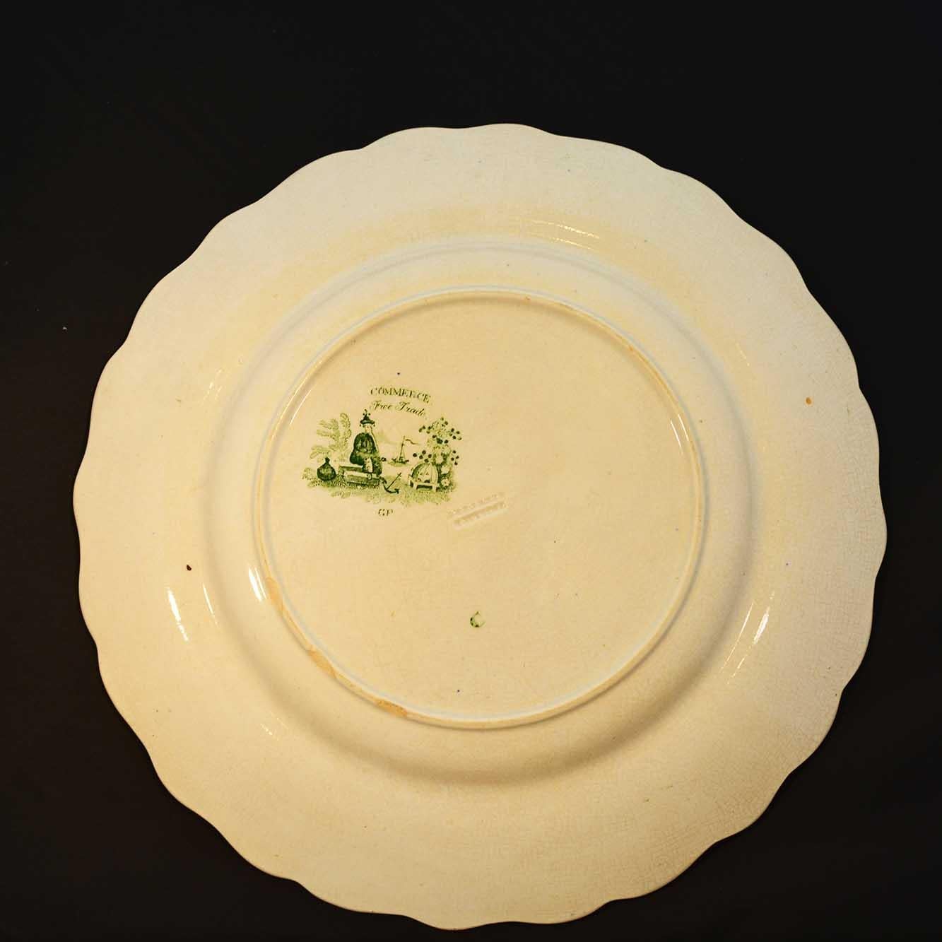 green antique dishes