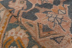 Antique Green Turkish Oushak Carpet, Allover Field, Green Palette