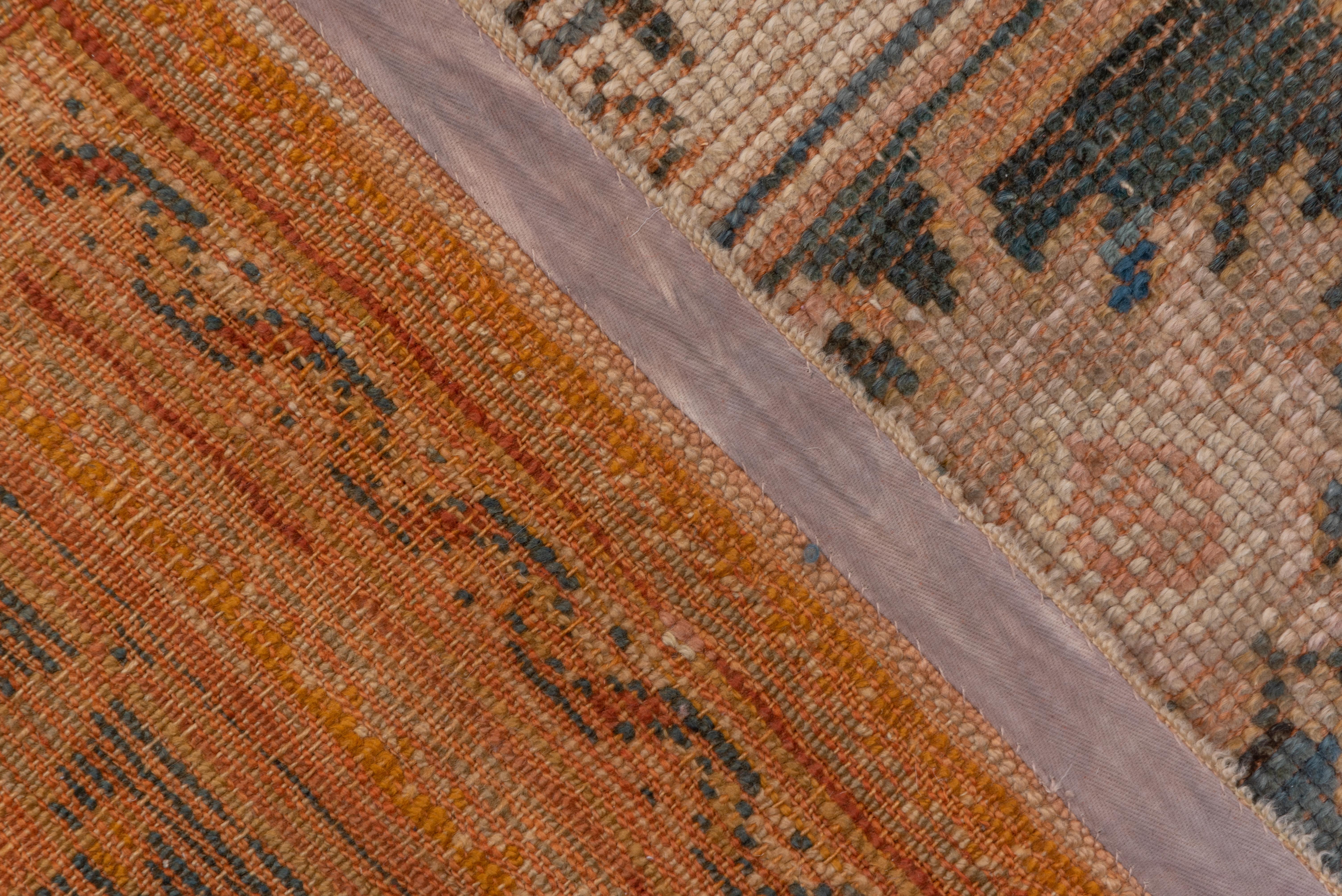 Alfombra Turca Oushak Verde Antiguo, Campo Allover, Paleta Verde Lana en venta