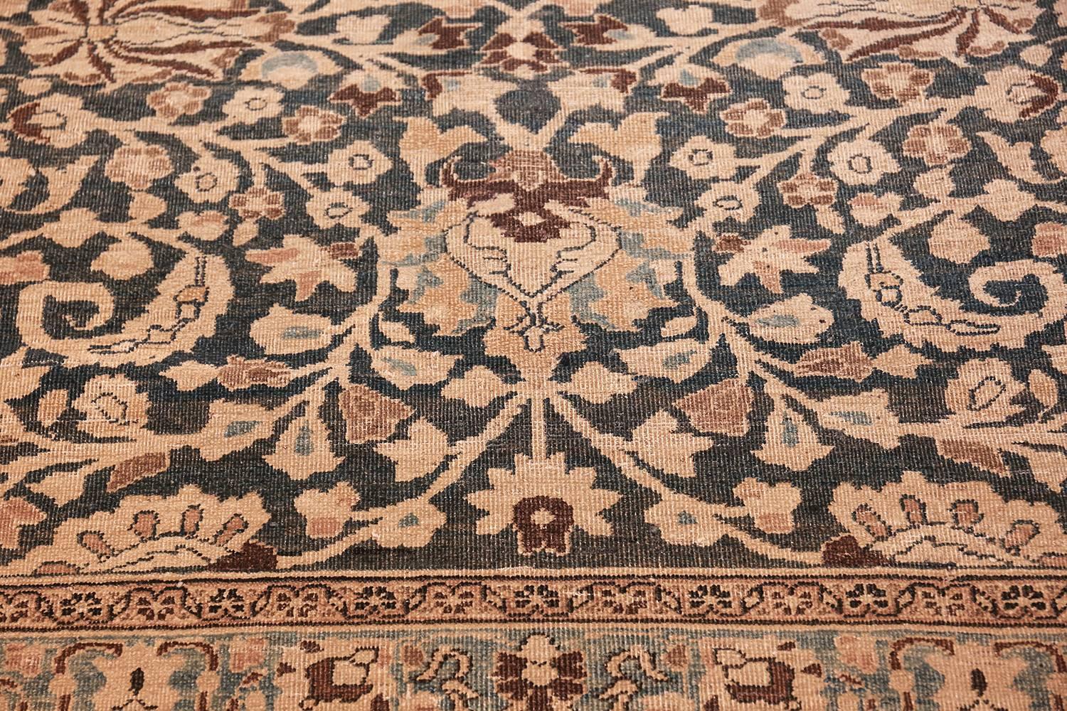 Antique Grey Background Khorassan Persian Rug. 11 ft 4 in x 14 ft 6 in  For Sale 1
