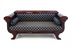 Antique Grey Biedermeier Sofa from circa 1860