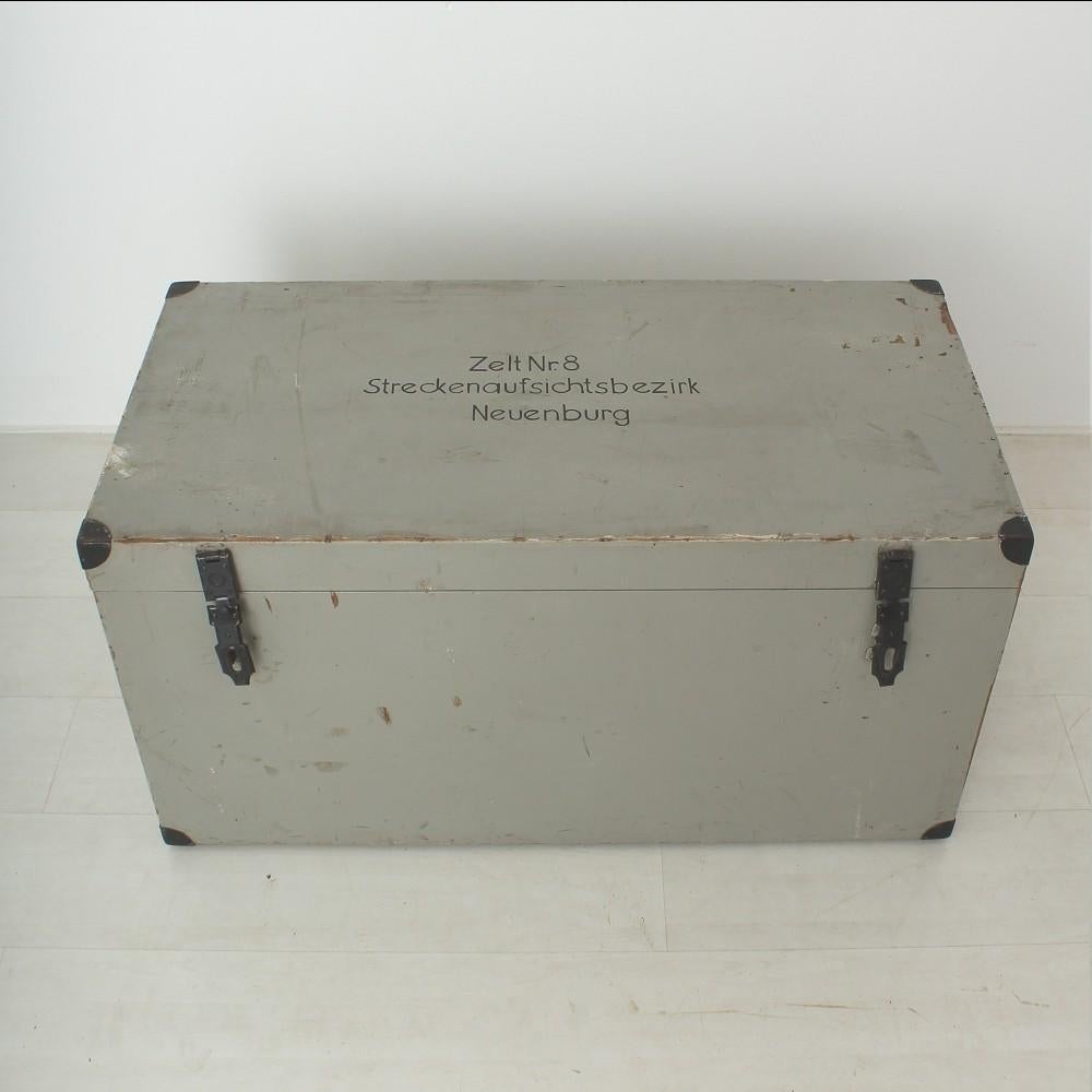 Antique Grey Wood Trunk 2