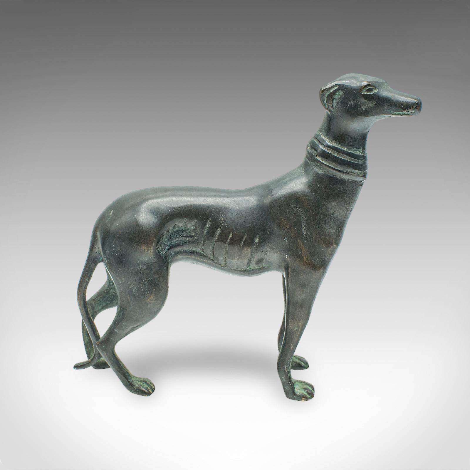 Antike Windhund Figur, Französisch, Bronze, Hund Briefbeschwerer, Ornament, Viktorianisch (Spätviktorianisch) im Angebot