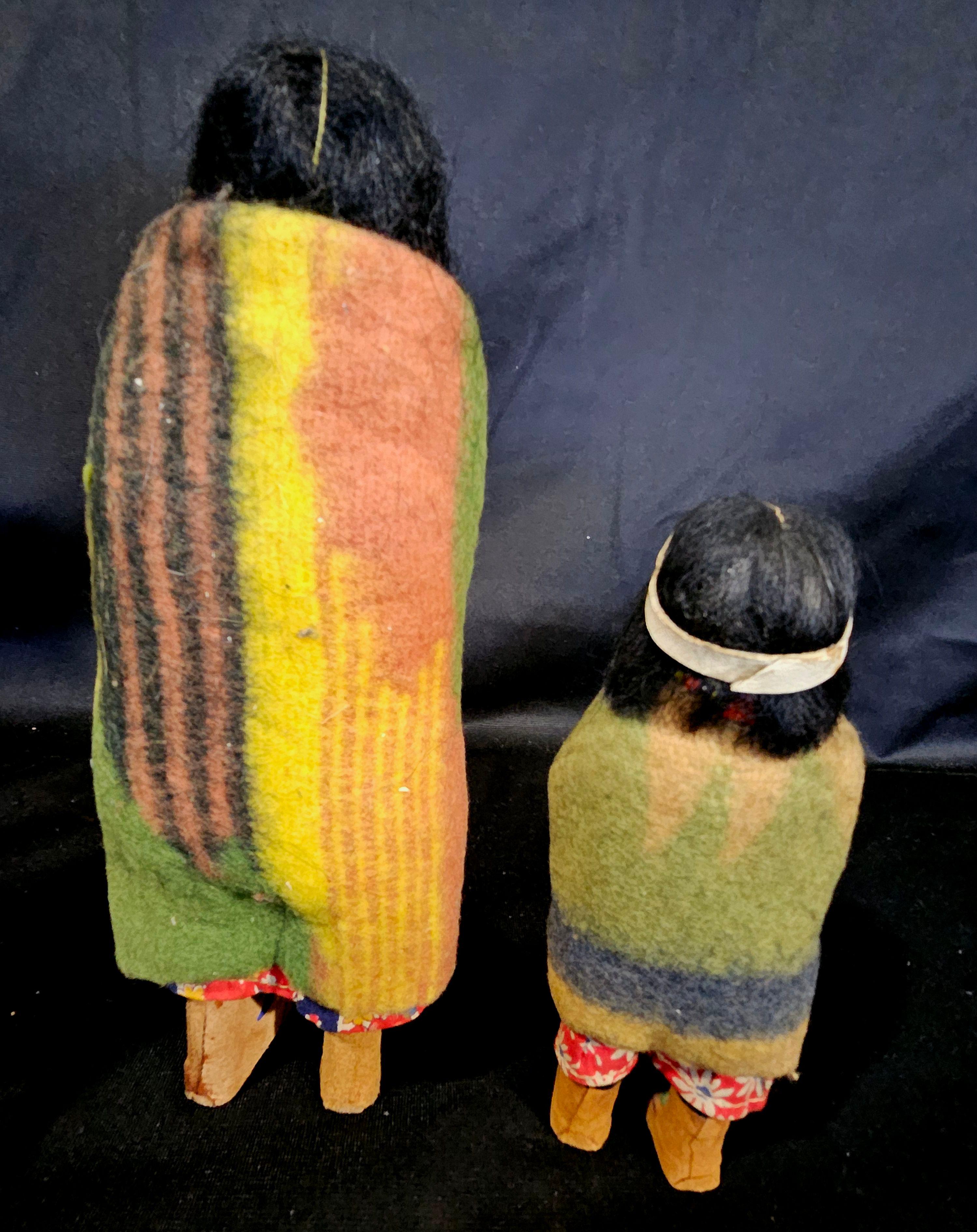 Antike Gruppe von 6 Skookum-Puppen, 1913er Jahre im Angebot 7