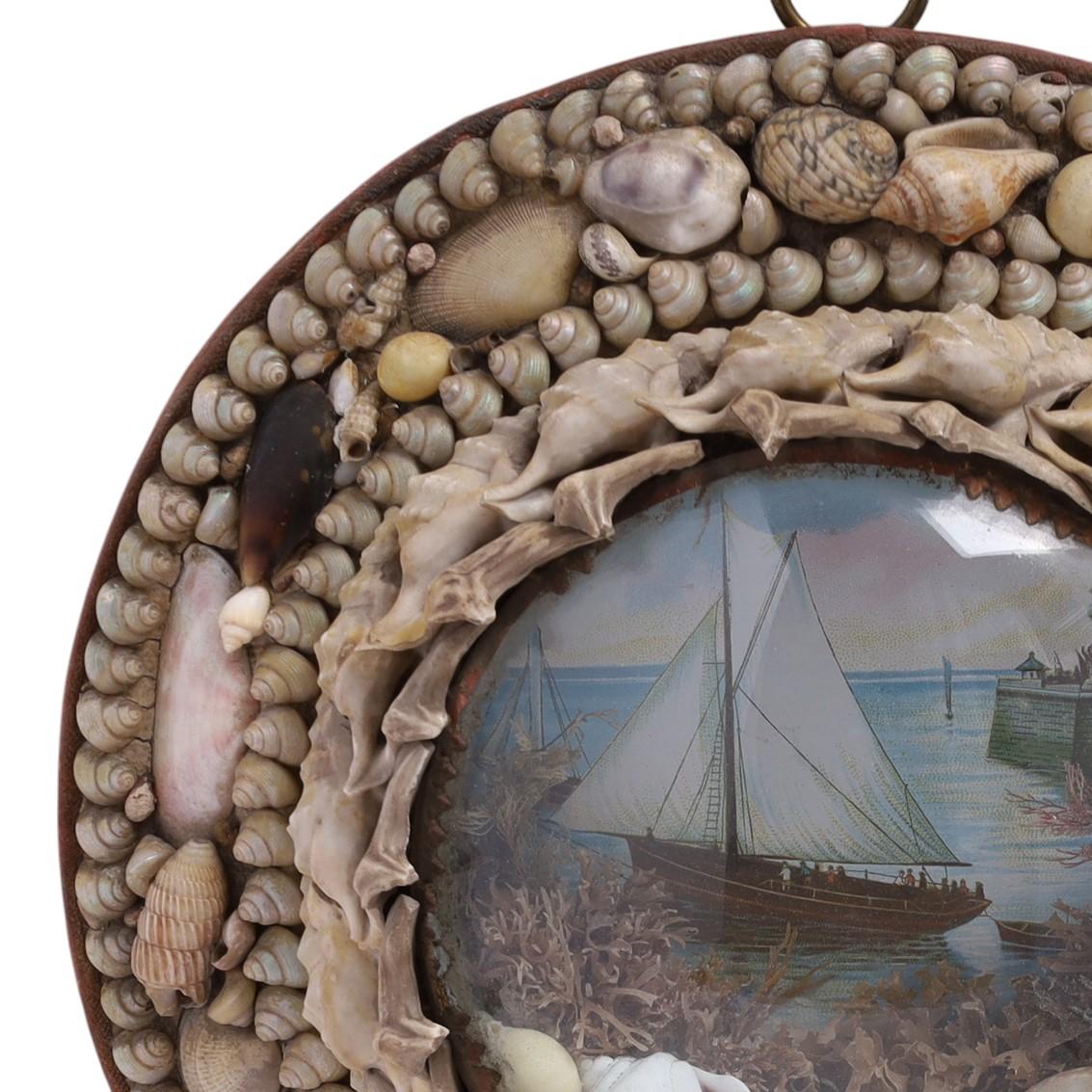 Victorian Antique Group of Three Sailors Valentines