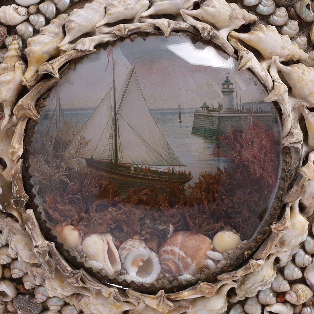 Antique Group of Three Sailors Valentines 2