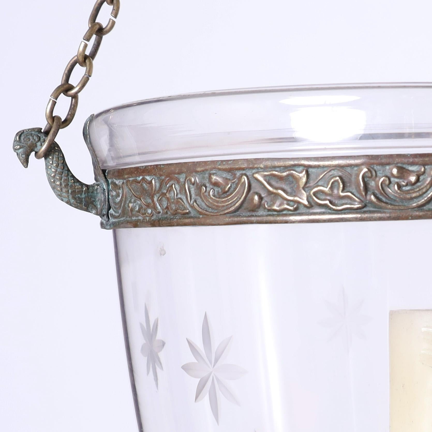 Belge Groupe ancien de trois appliques à cloche fumée, prix individuel en vente