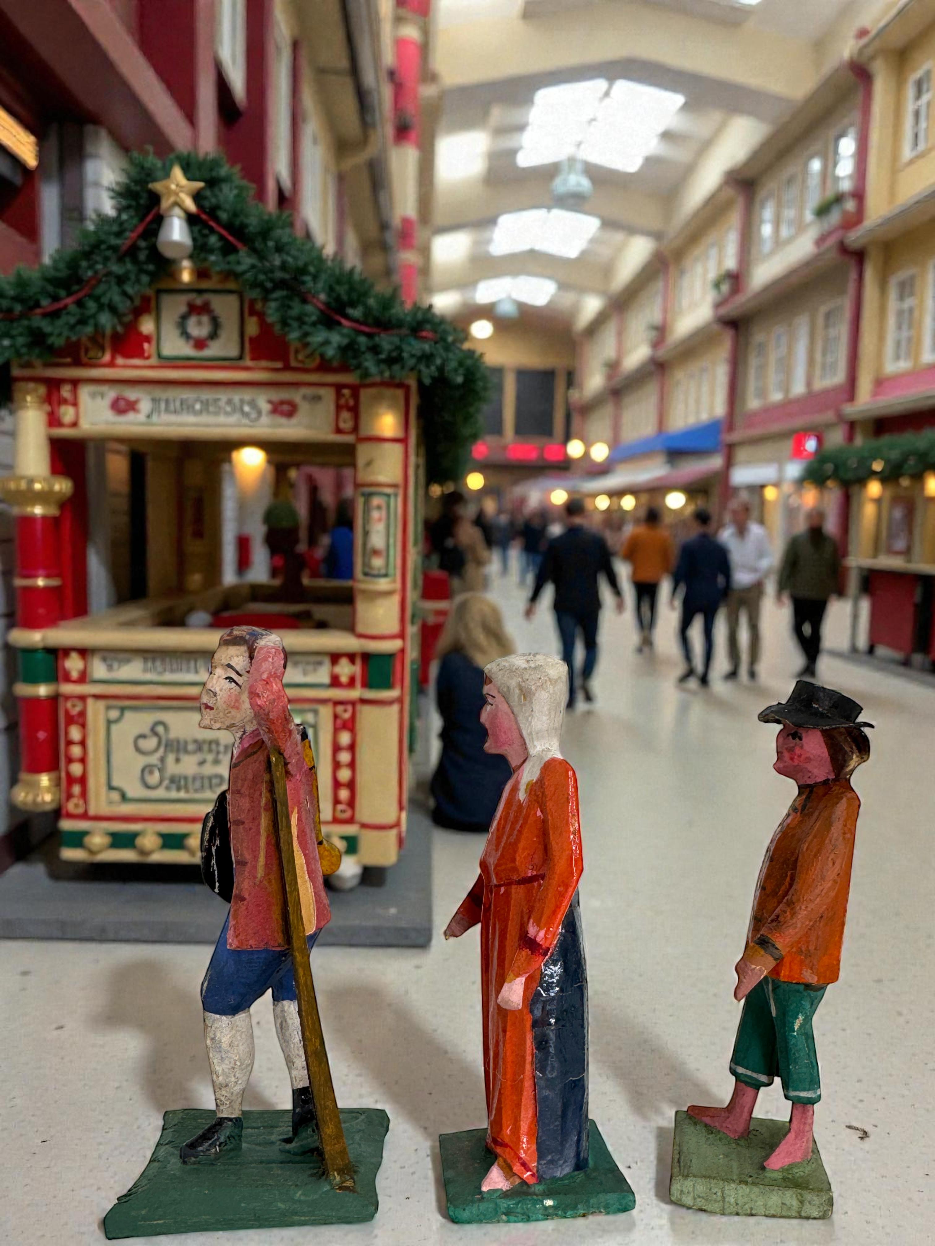 Antique Grulich Christmas Nativity Figure Lot, late 19th Century Folk Art en venta 4