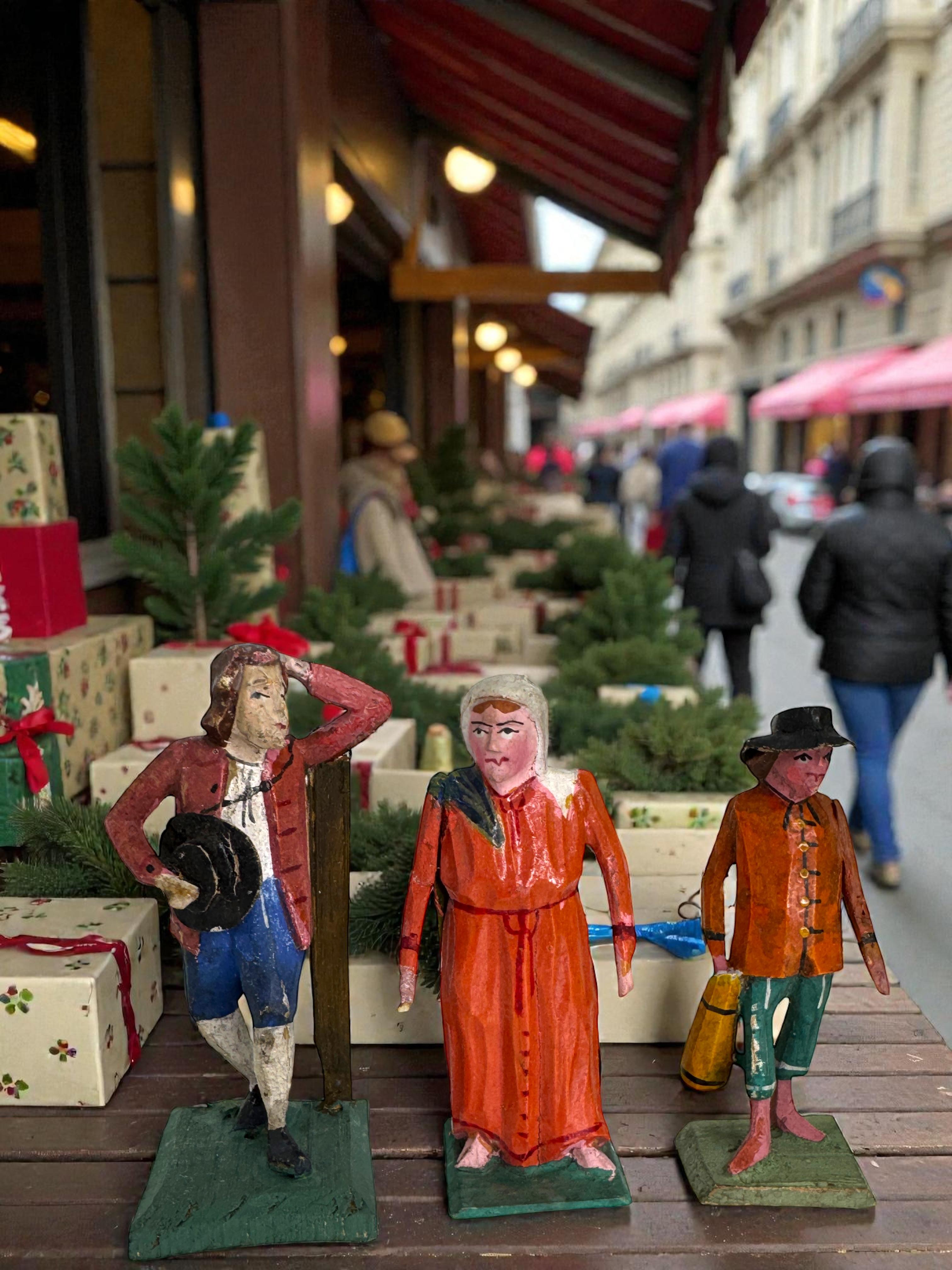 Antique Grulich Christmas Nativity Figure Lot, late 19th Century Folk Art en venta 5