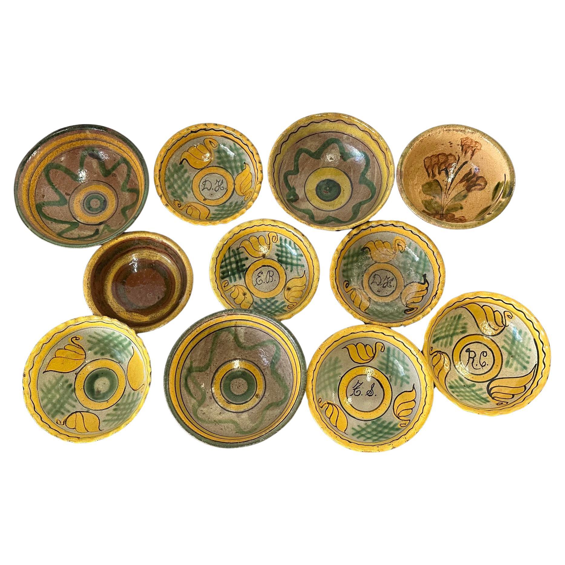 Antique Guatemalan Majolica Bowls For Sale