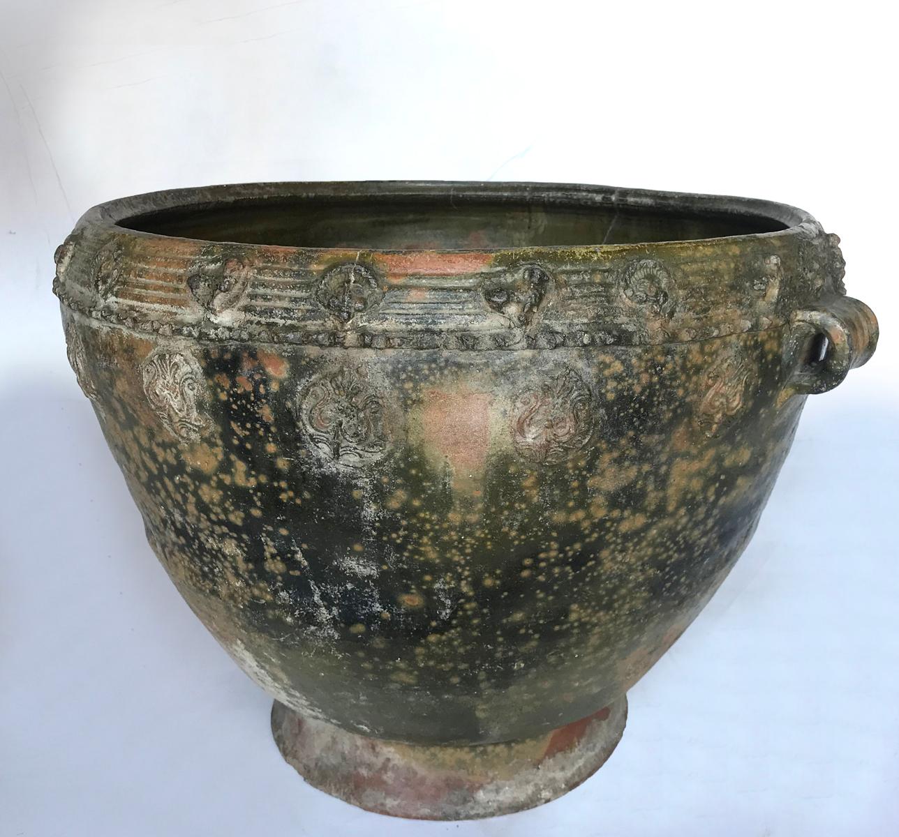 Rustic Antique Guatemalan Water Pot (Trubal)/ Planter