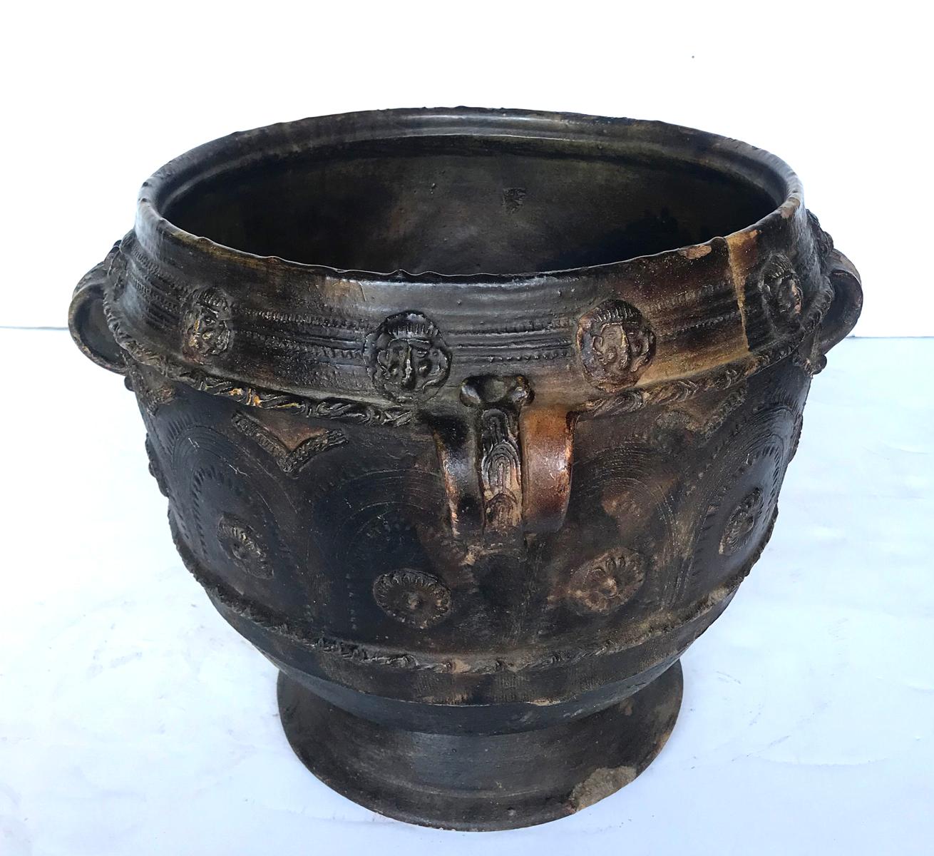 Rustic Antique Guatemalan Water Storage Pot, Trubal
