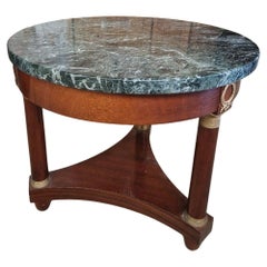 Used Gueridon Table Empire with Bronze Details 