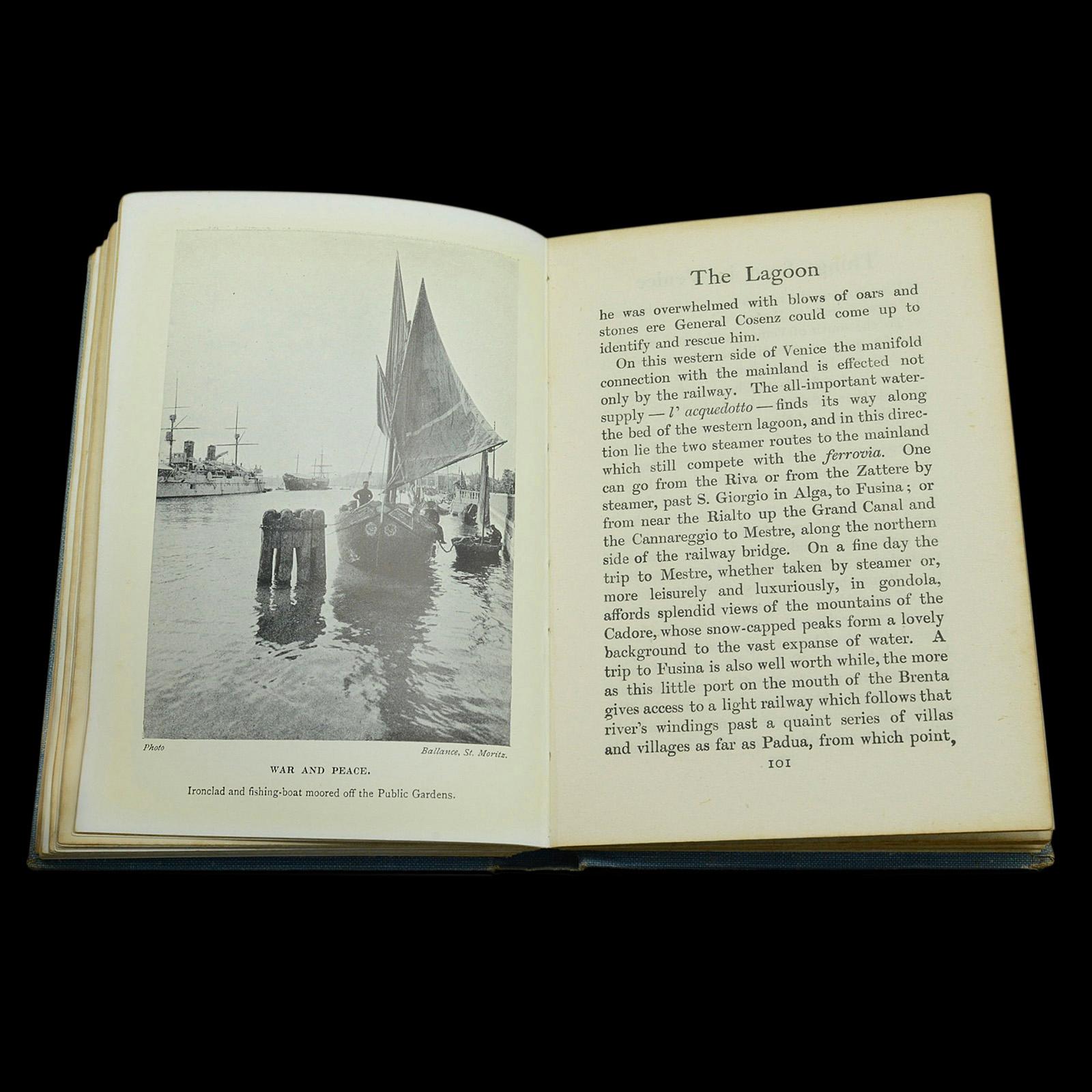 Antique Guide Book Things Seen in Venice, English Language, Travel, Dated 1923 For Sale 4