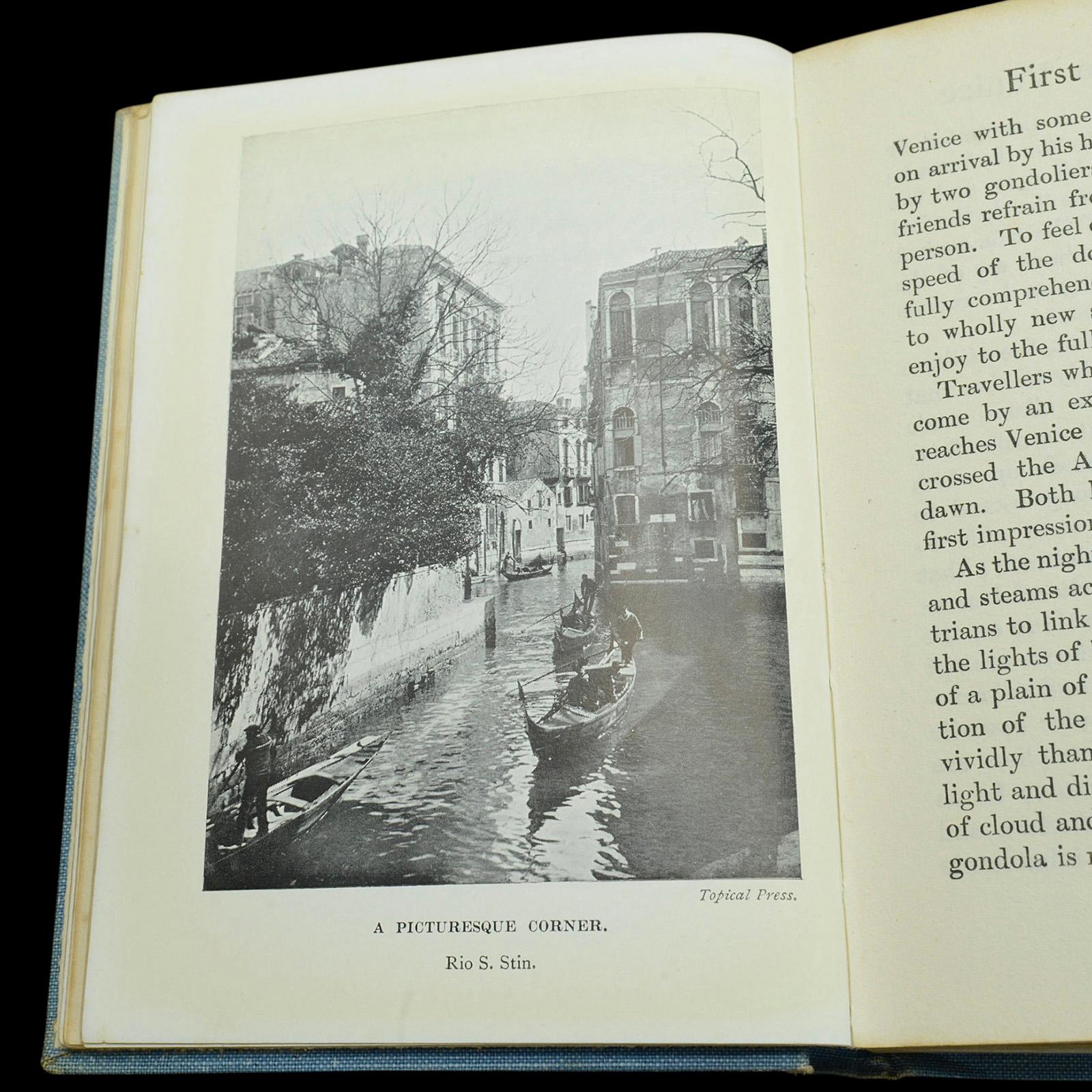 Antiquities Guide Book Things Seen in Venice, English Language, Travel, Dated 1923 en vente 2