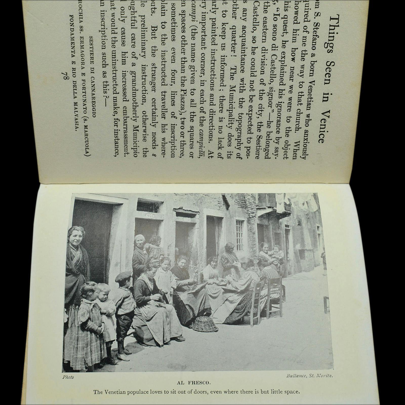 Antique Guide Book Things Seen in Venice, English Language, Travel, Dated 1923 For Sale 3