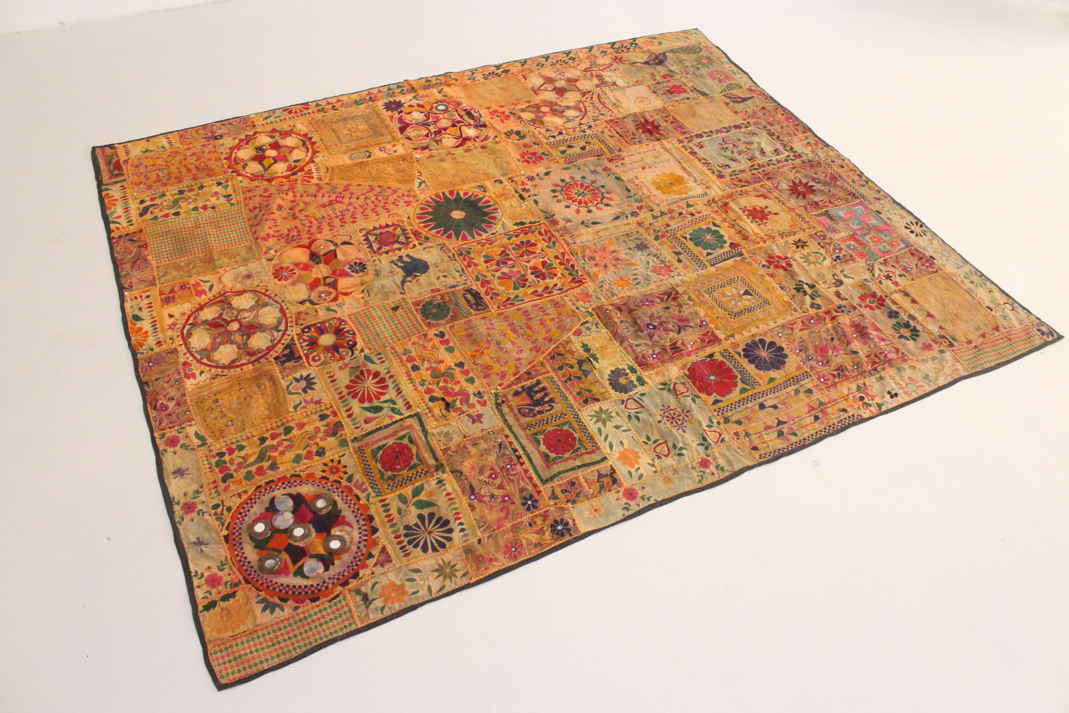 I sourced this item at the vintage market in Marrakech, Morocco. I heard from the people I got it from that it was found in a big, ancient house in Casablanca that was full of textiles and furnitures from different parts of the world.

From what I