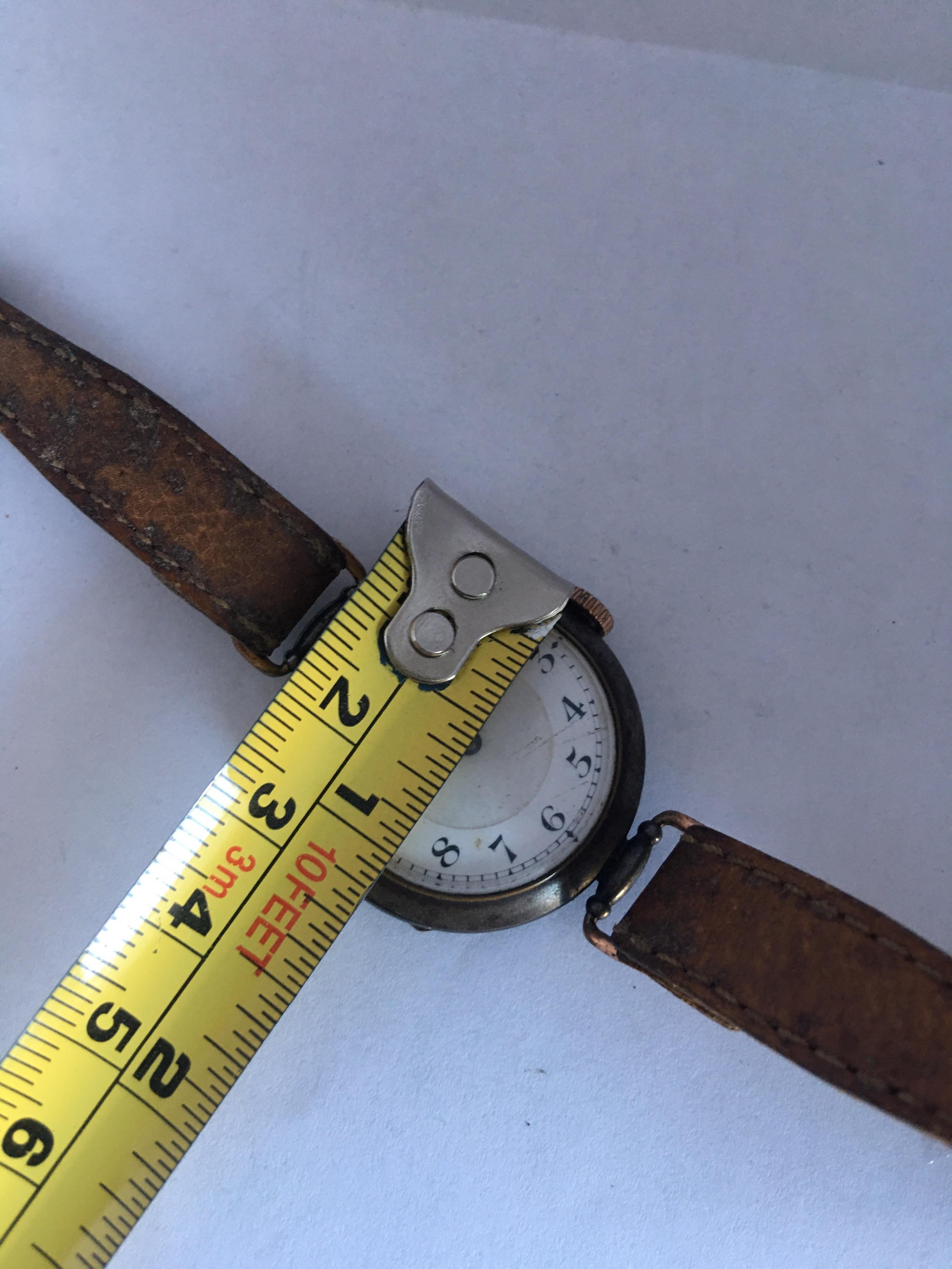 Antique Gunmetal Hand-Winding Trench Watch 8