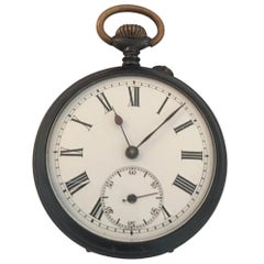 Antique Gunmetal Pocket Watch