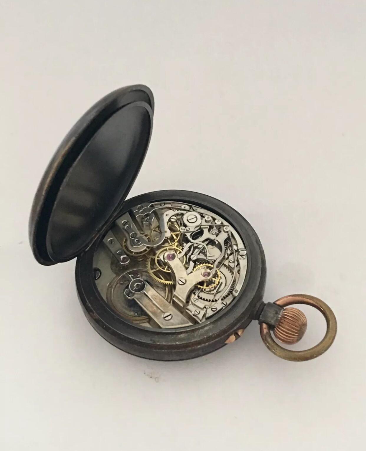 antique chronograph pocket watch