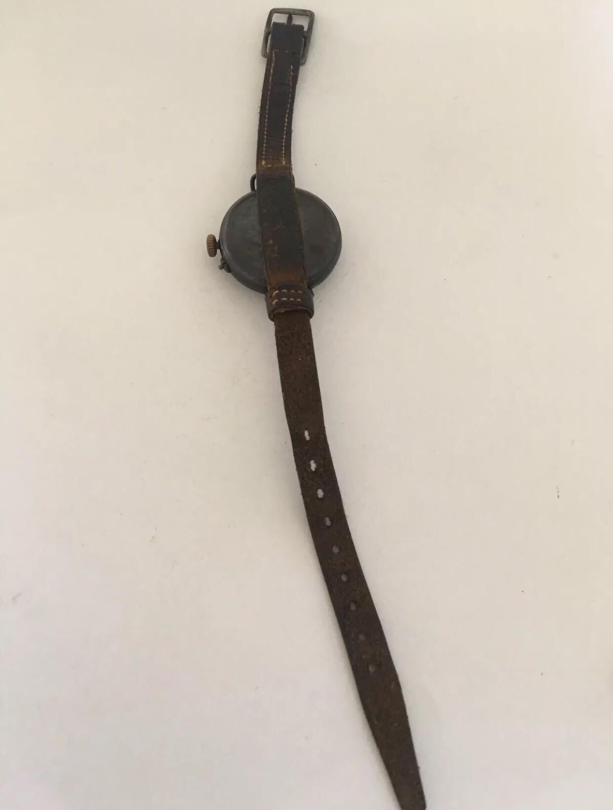 Antique Gunmetal Trench Watch 4