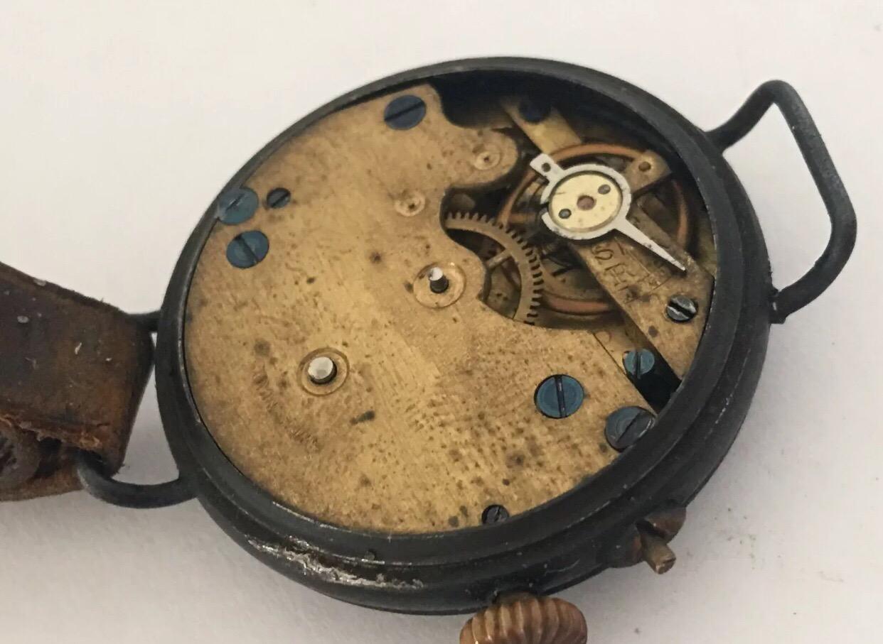 Antique Gunmetal Trench Watch 2