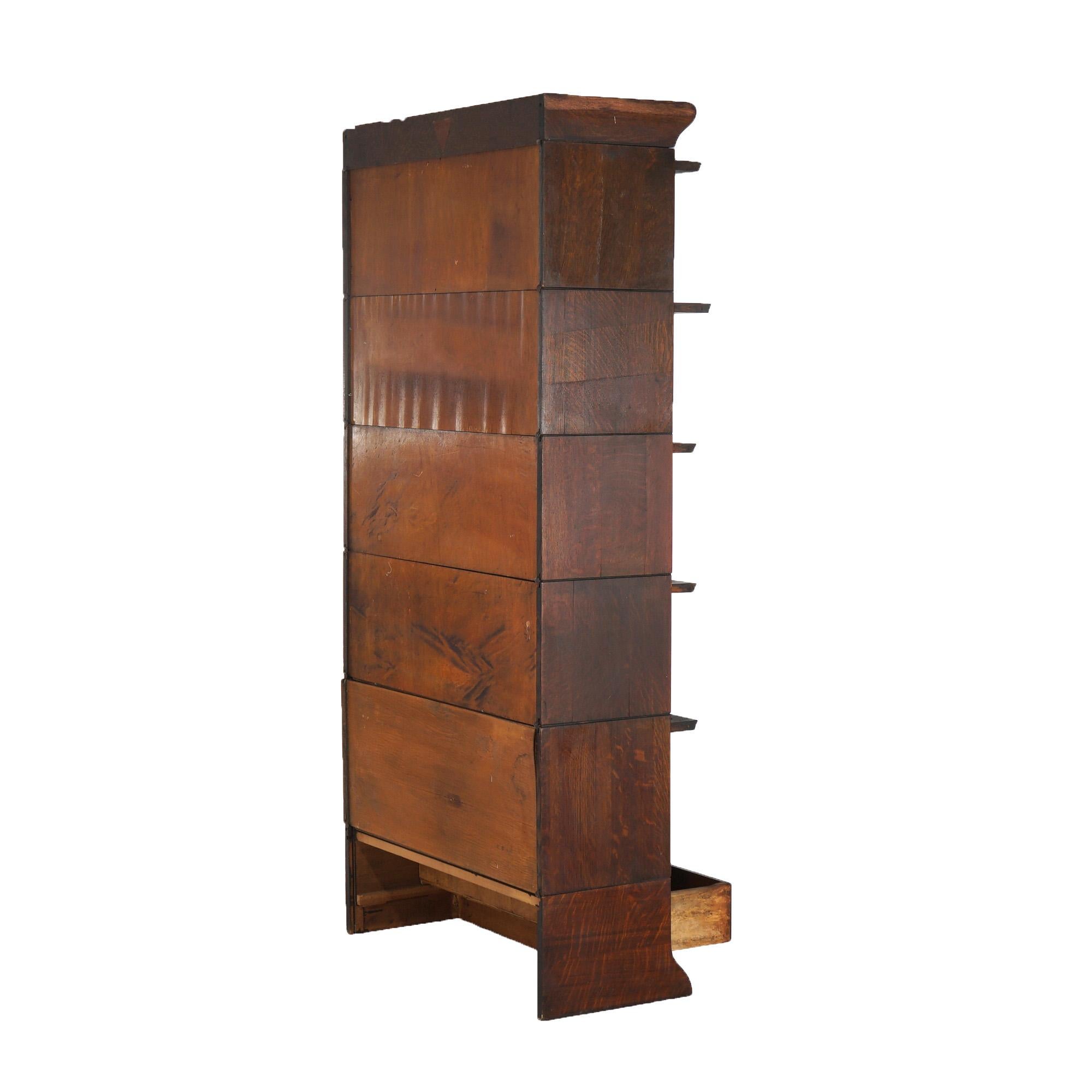 GUNN, libreria a cinque ripiani in Oak, C1920 in vendita 6