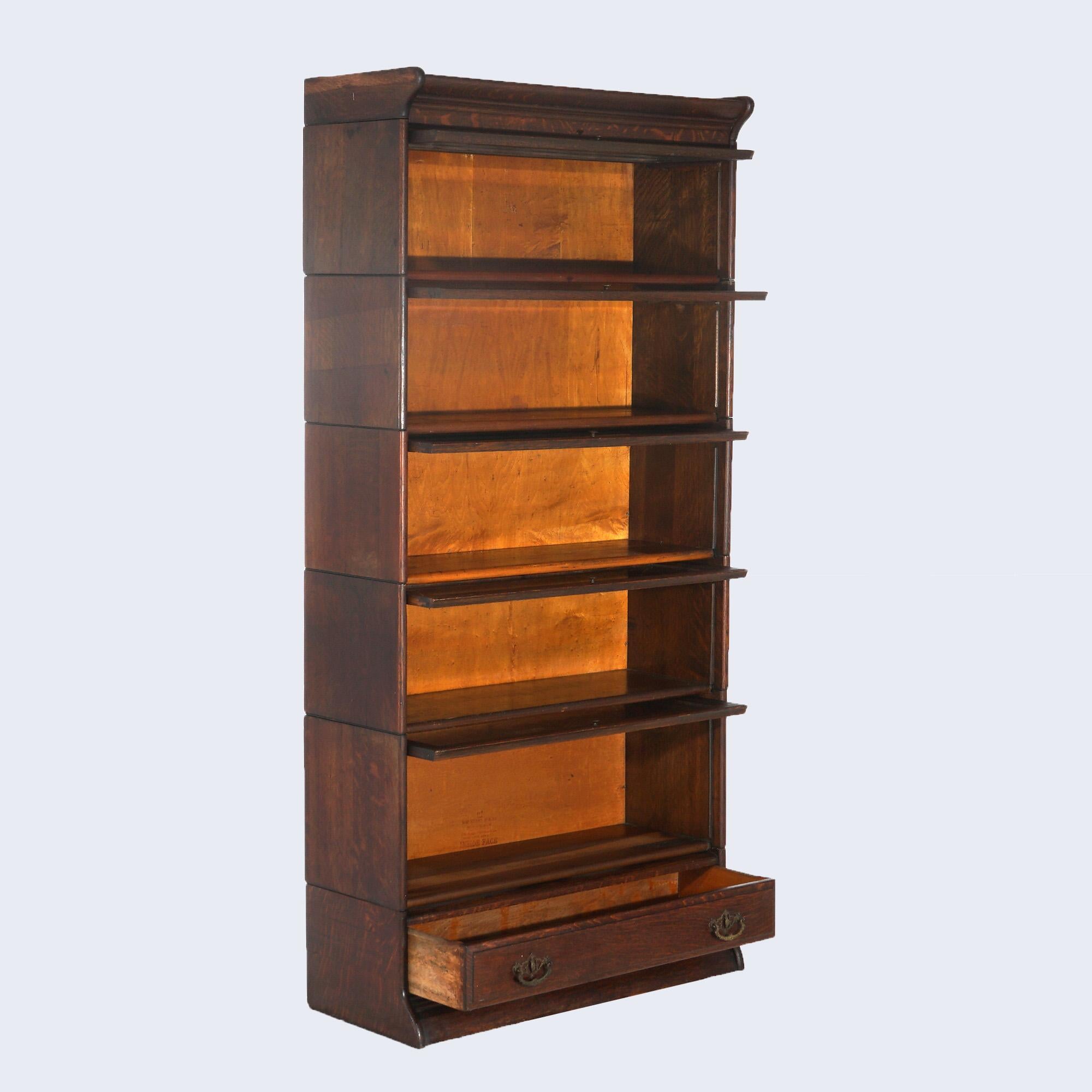 GUNN, libreria a cinque ripiani in Oak, C1920 in vendita 8