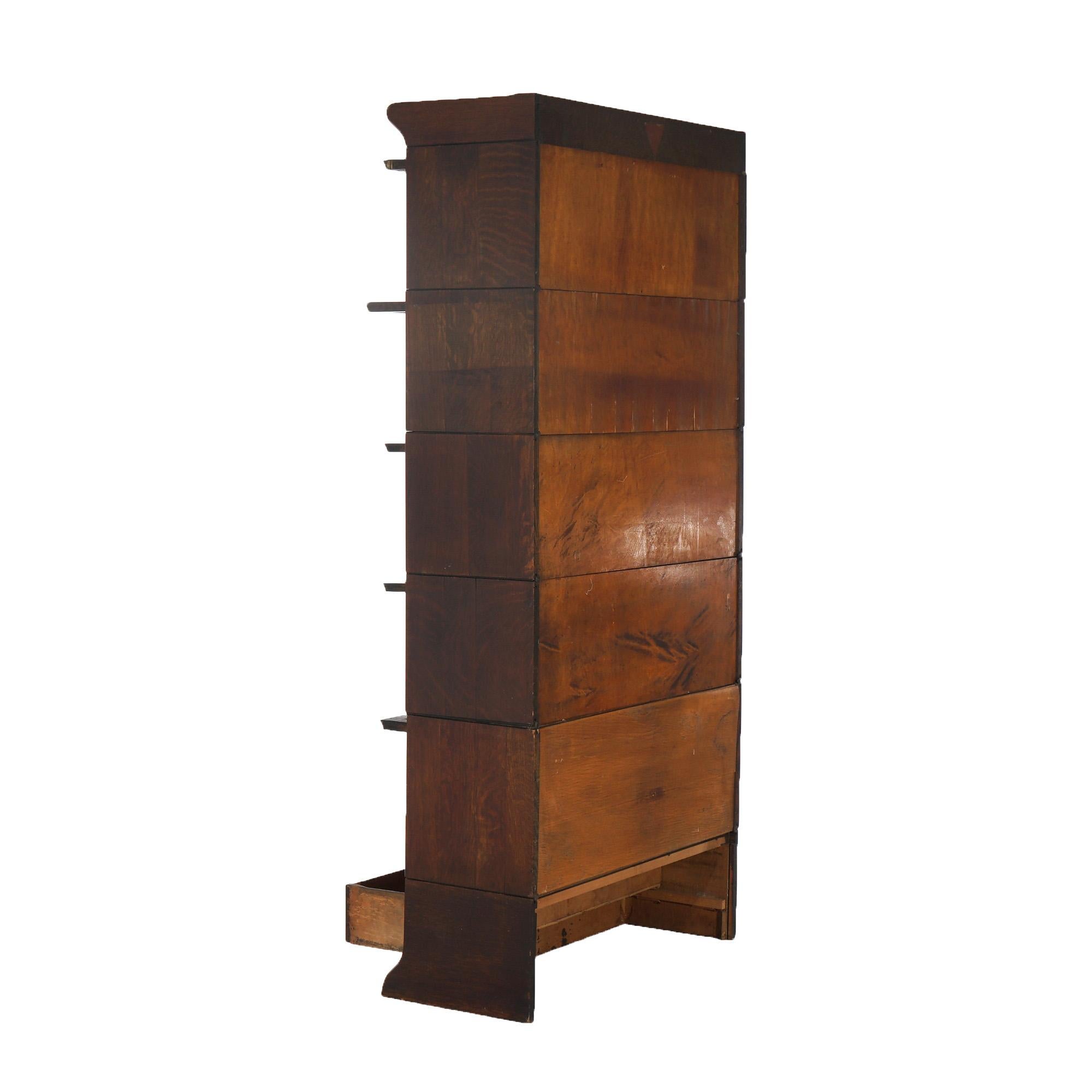 GUNN, libreria a cinque ripiani in Oak, C1920 in vendita 2
